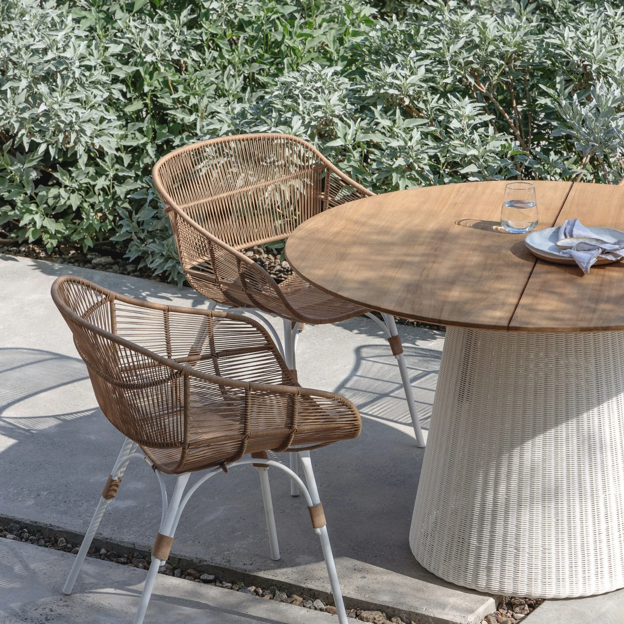 Girona Dining Table - Honey & Stonewhite - Image 14
