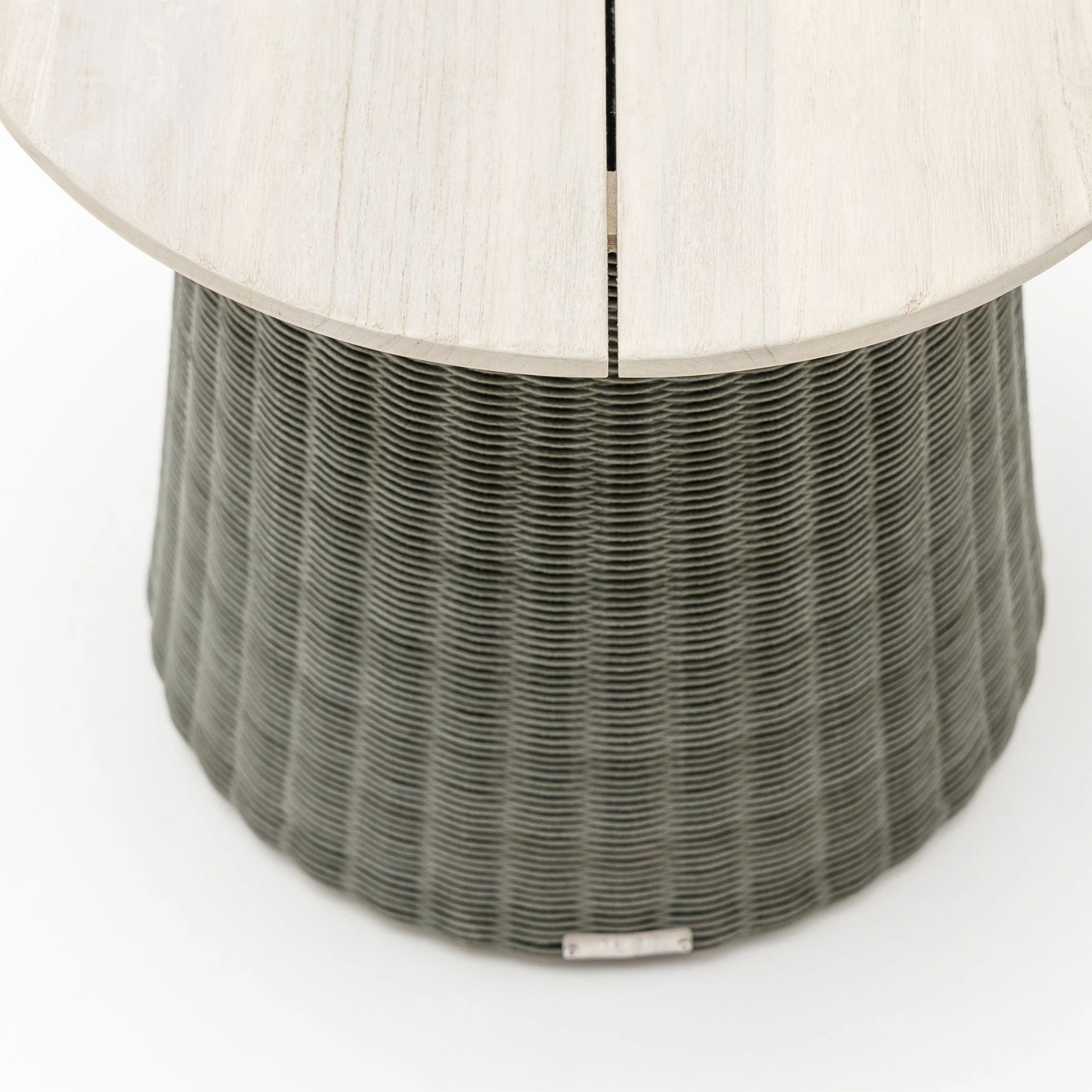 Girona Side Table - Aged Teak & Moss - Image 4