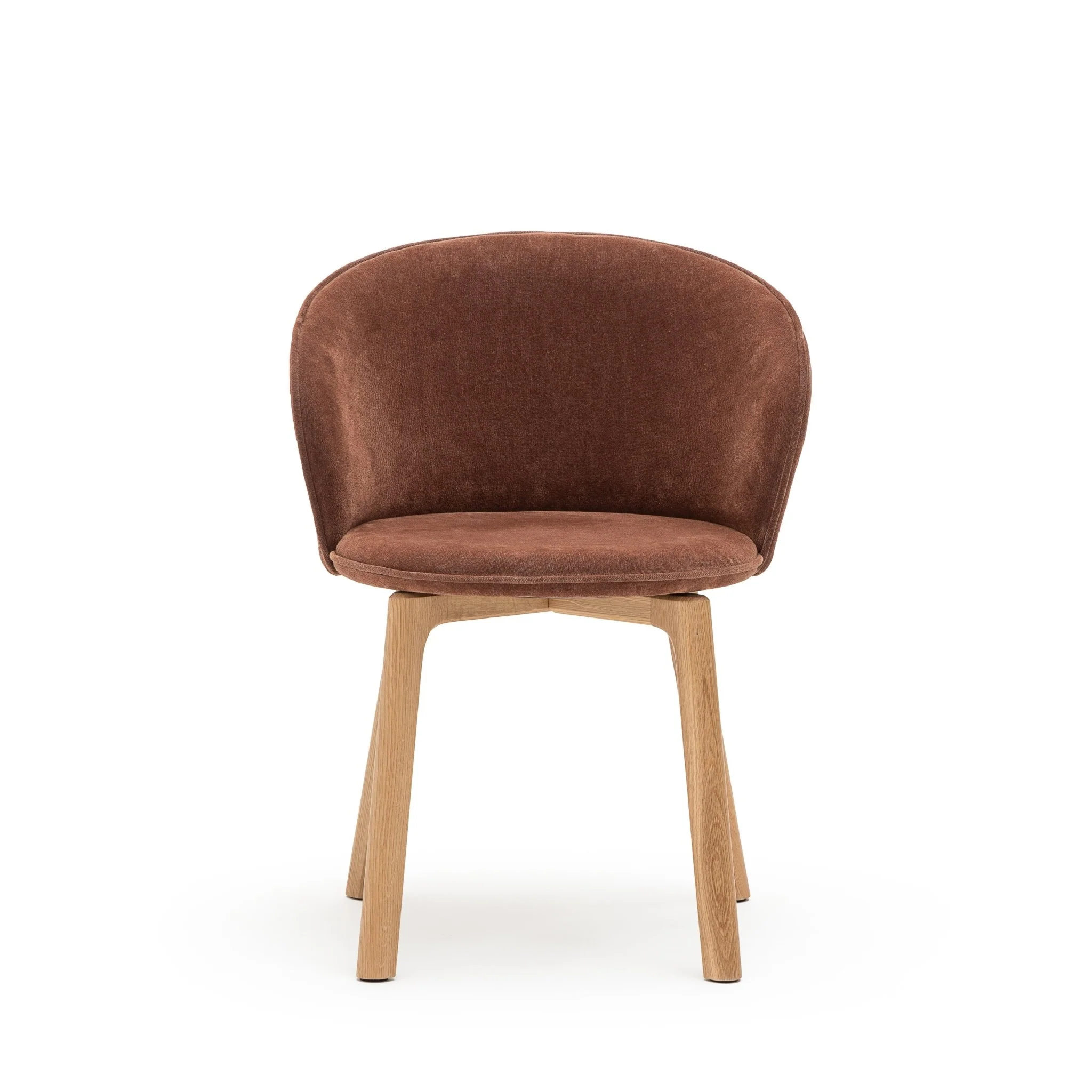 Glide Chair - Light Oak & Russet - Image 2