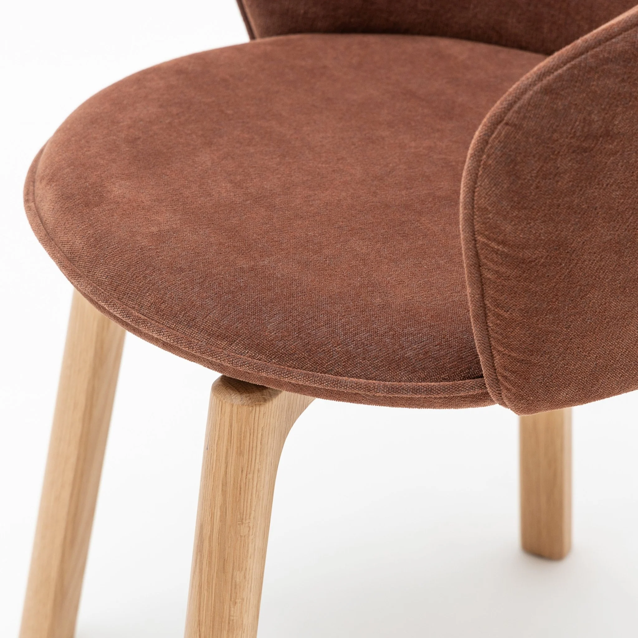 Glide Chair - Light Oak & Russet - Image 6
