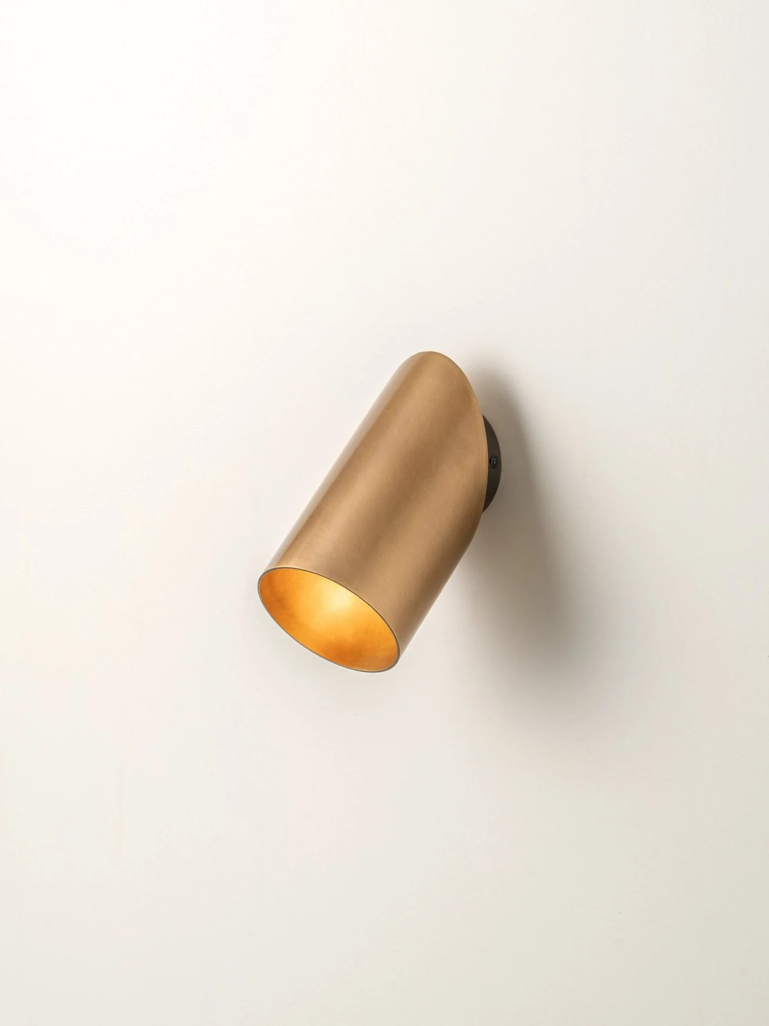 Guilla - Real Brass Angled Cylinder Wall Light - Image 2