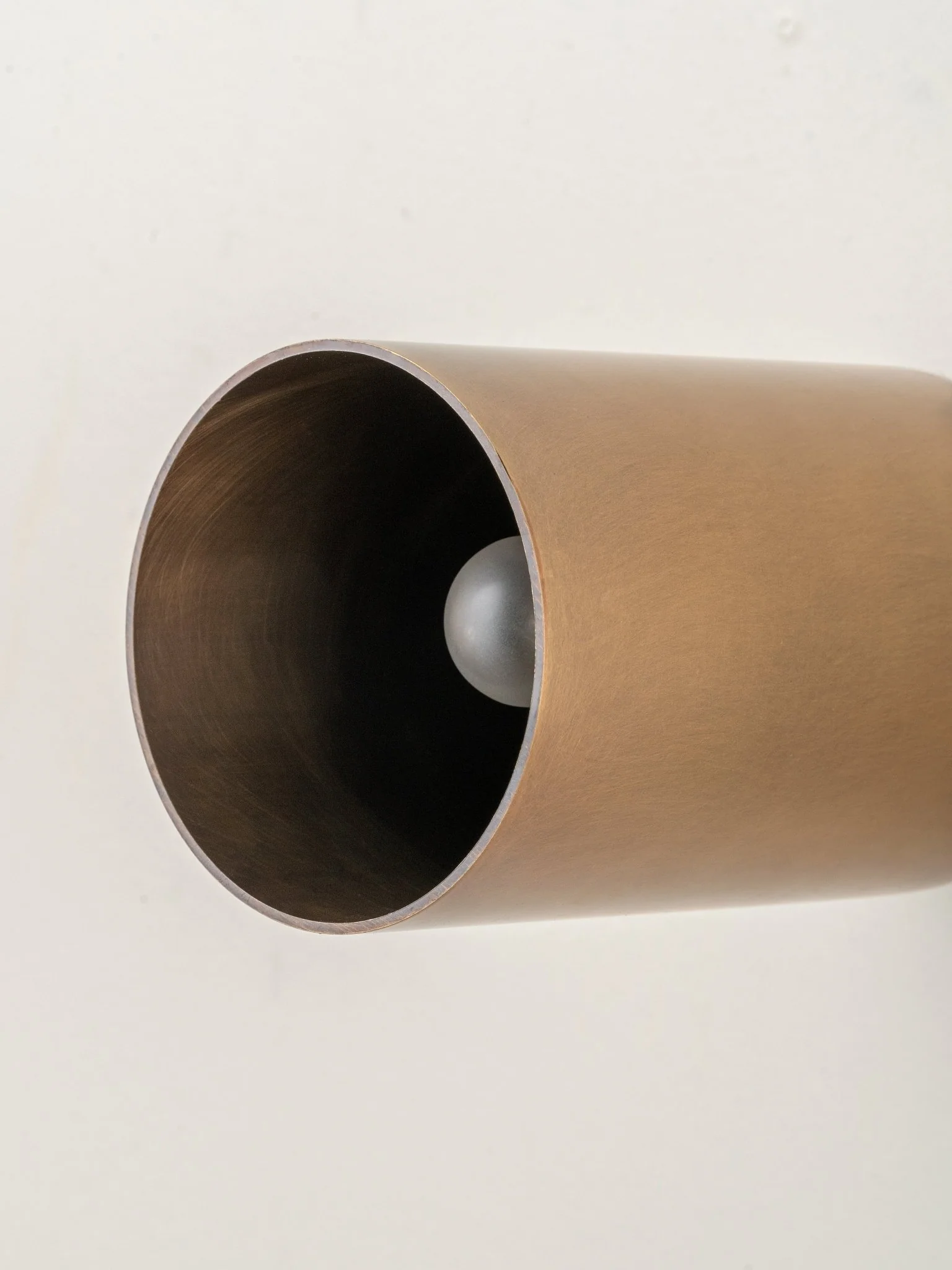 Guilla - Real Brass Cylinder Ceiling Light - Image 5