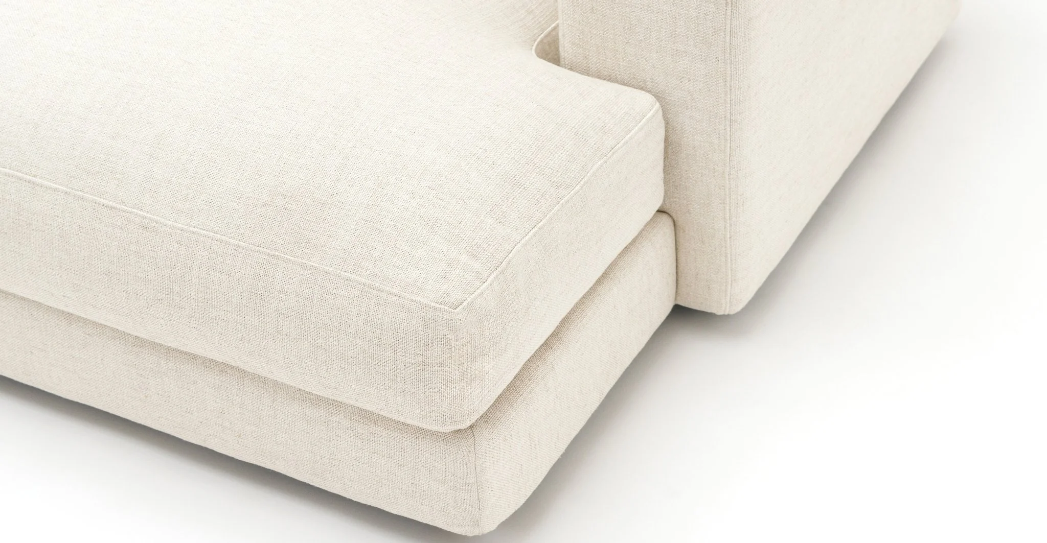 Hansen Right Chaise - Oatmeal - Image 5