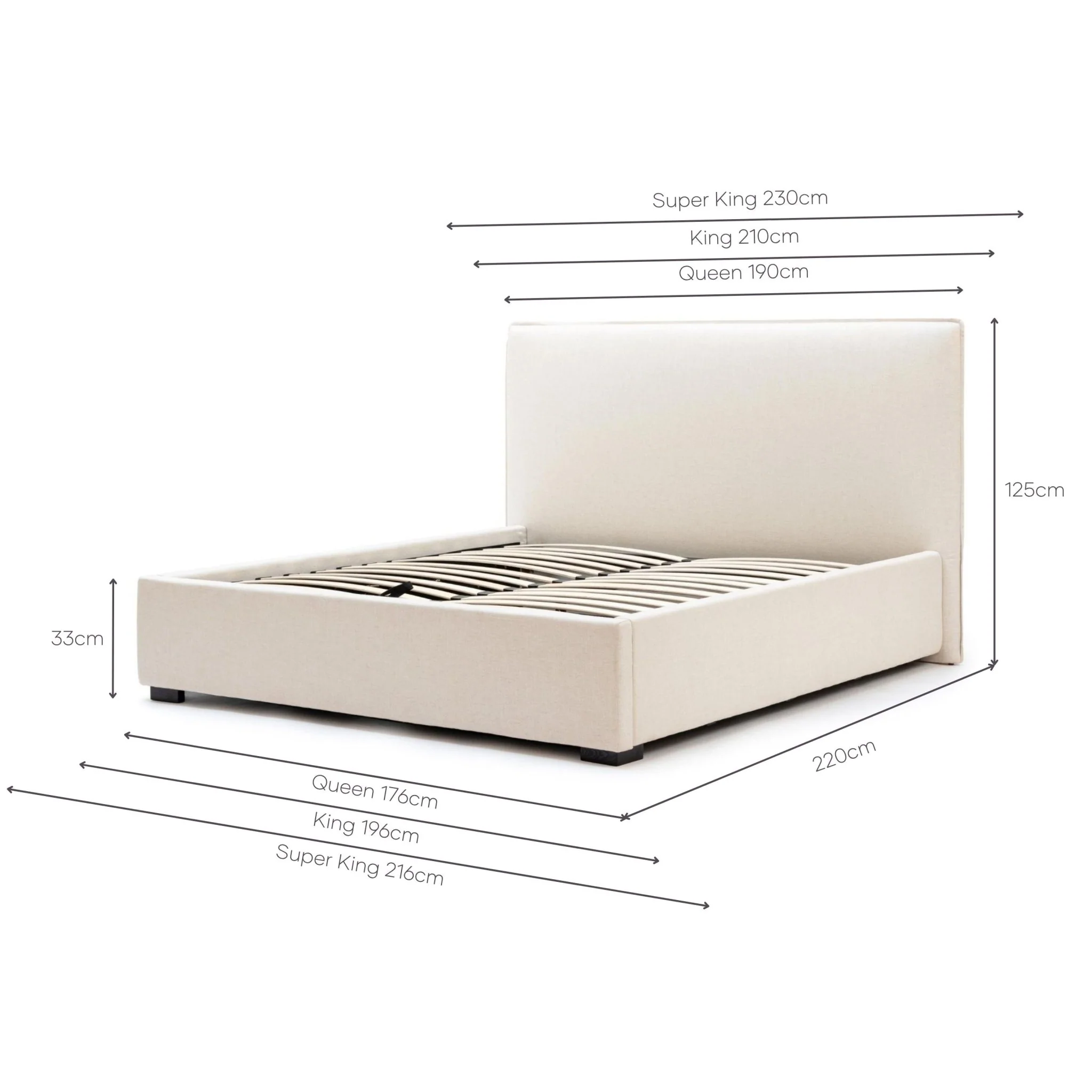Heidi Bed With Storage - Beige - Image 15