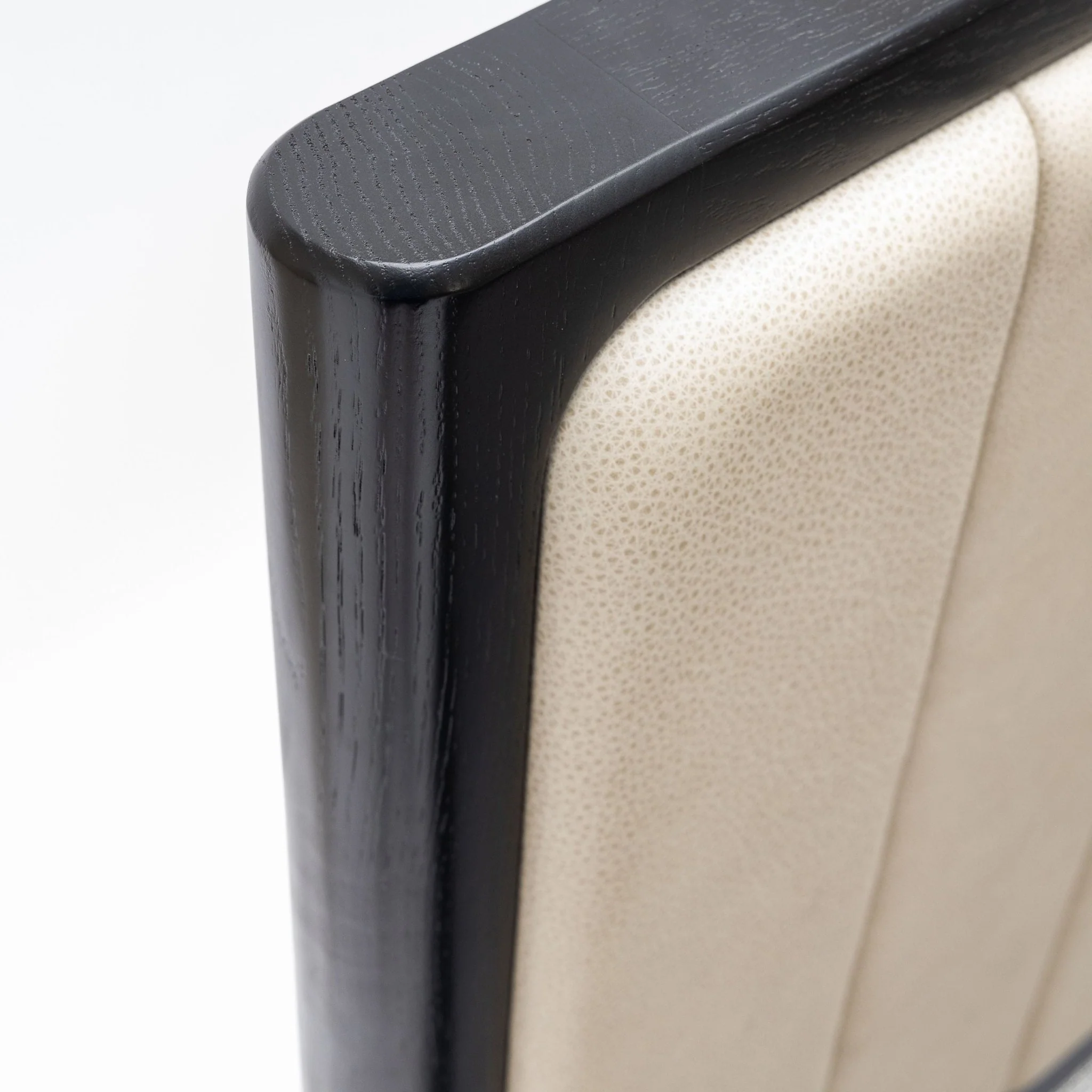 Hover Bed - Black Oak & Limestone Leather - Image 10
