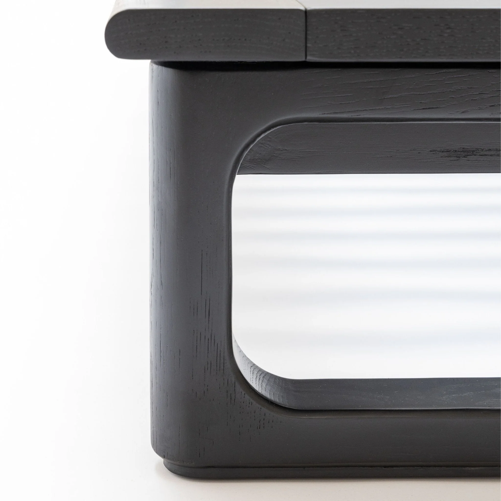 Hover Bed - Black Oak & Limestone Leather - Image 13