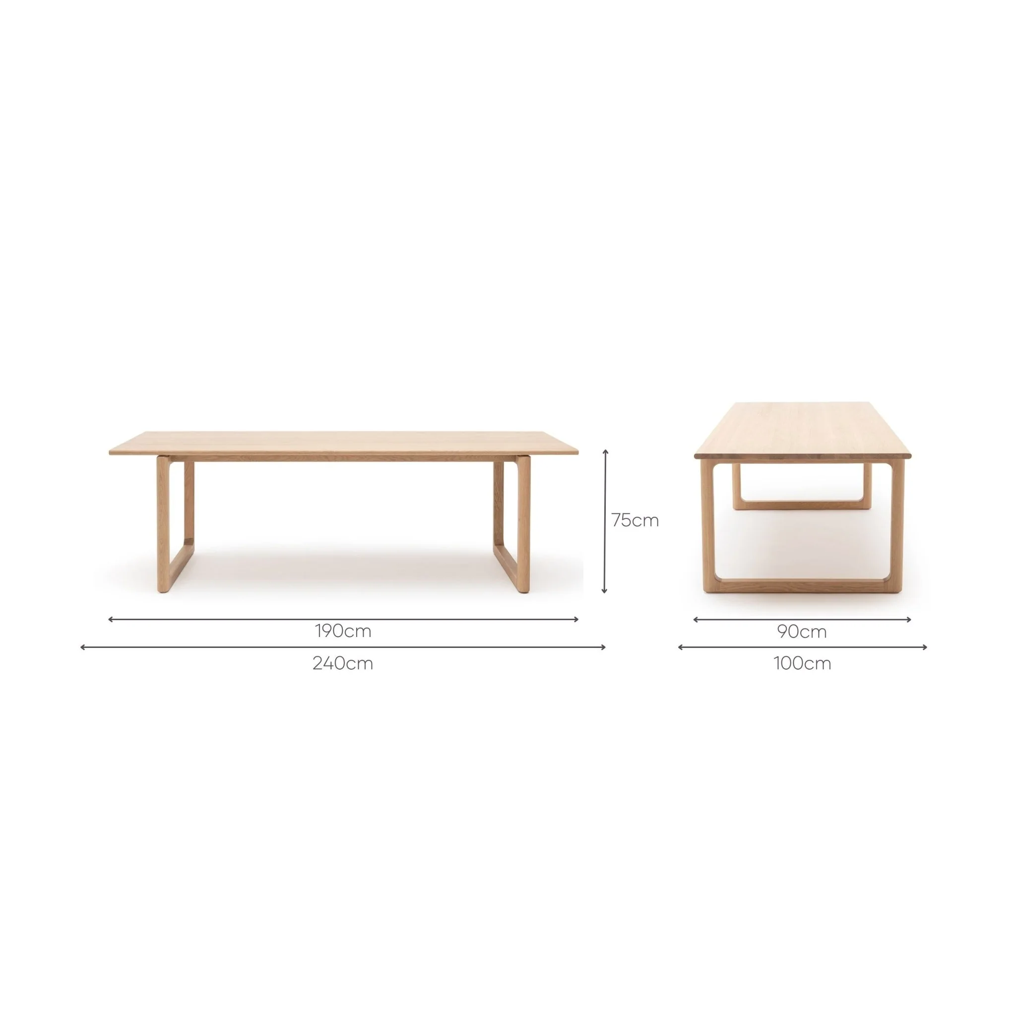Hover Dining Table - Blonde Oak - Image 12