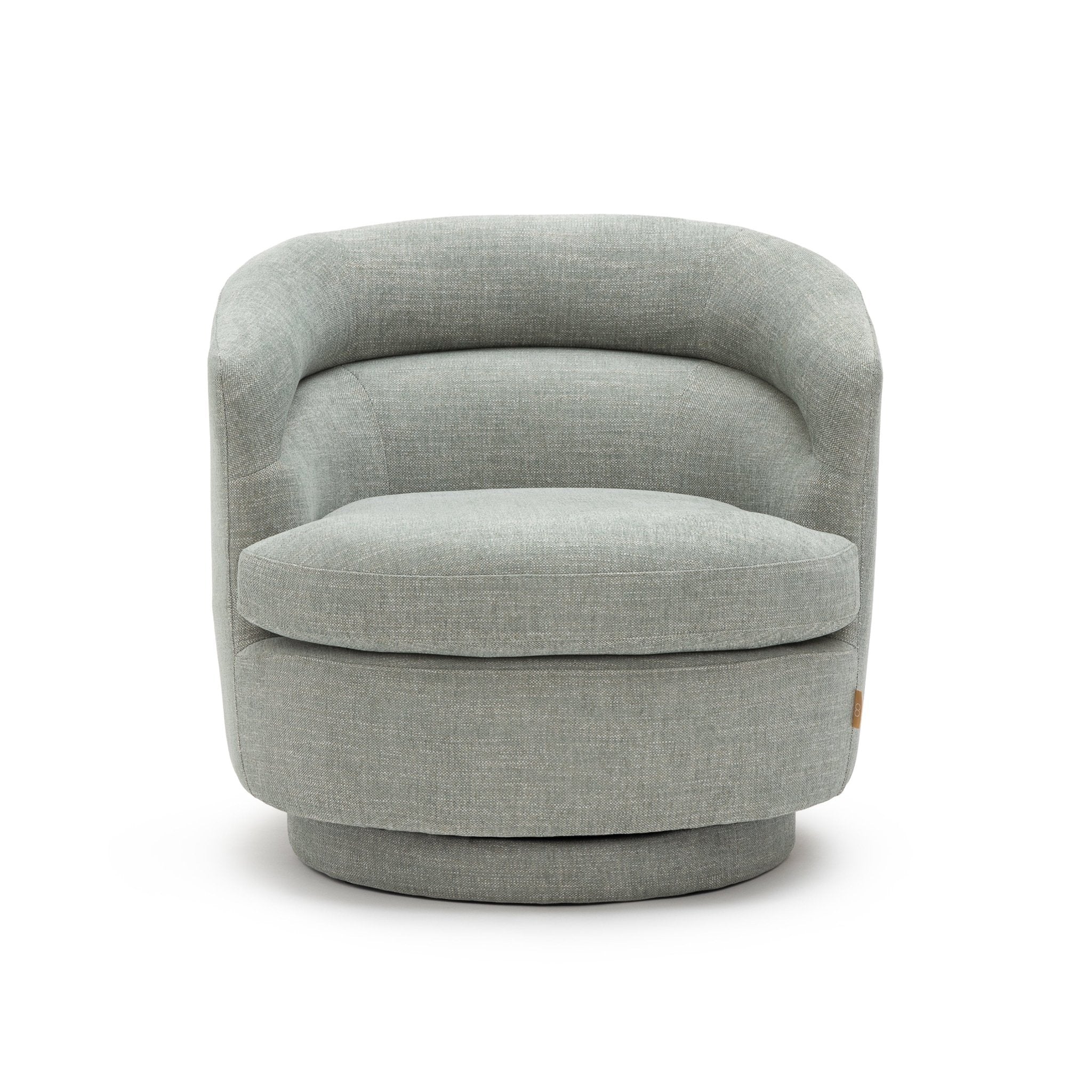 Hugo Swivel Chair - Seashell Blue - Image 2