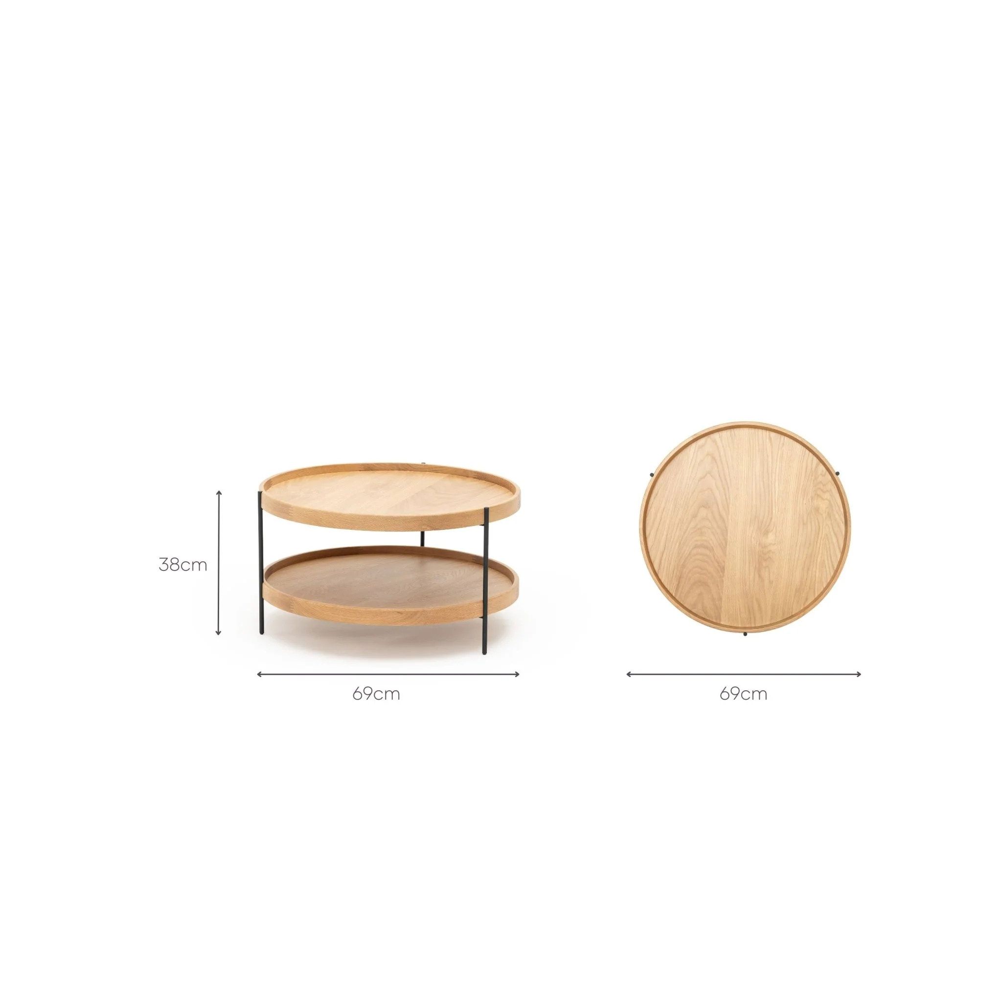 Humla Coffee Table - Light Oak - Image 19