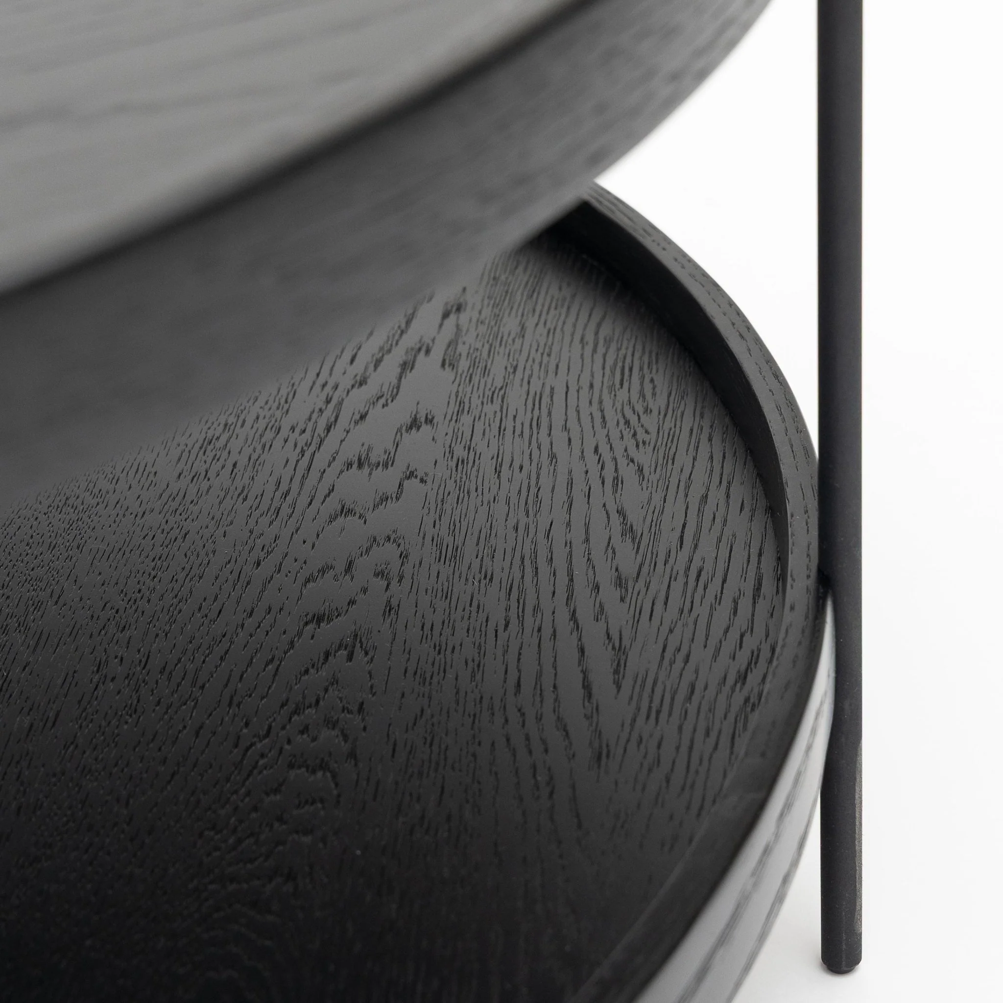 Humla End Table - Black Oak - Image 5