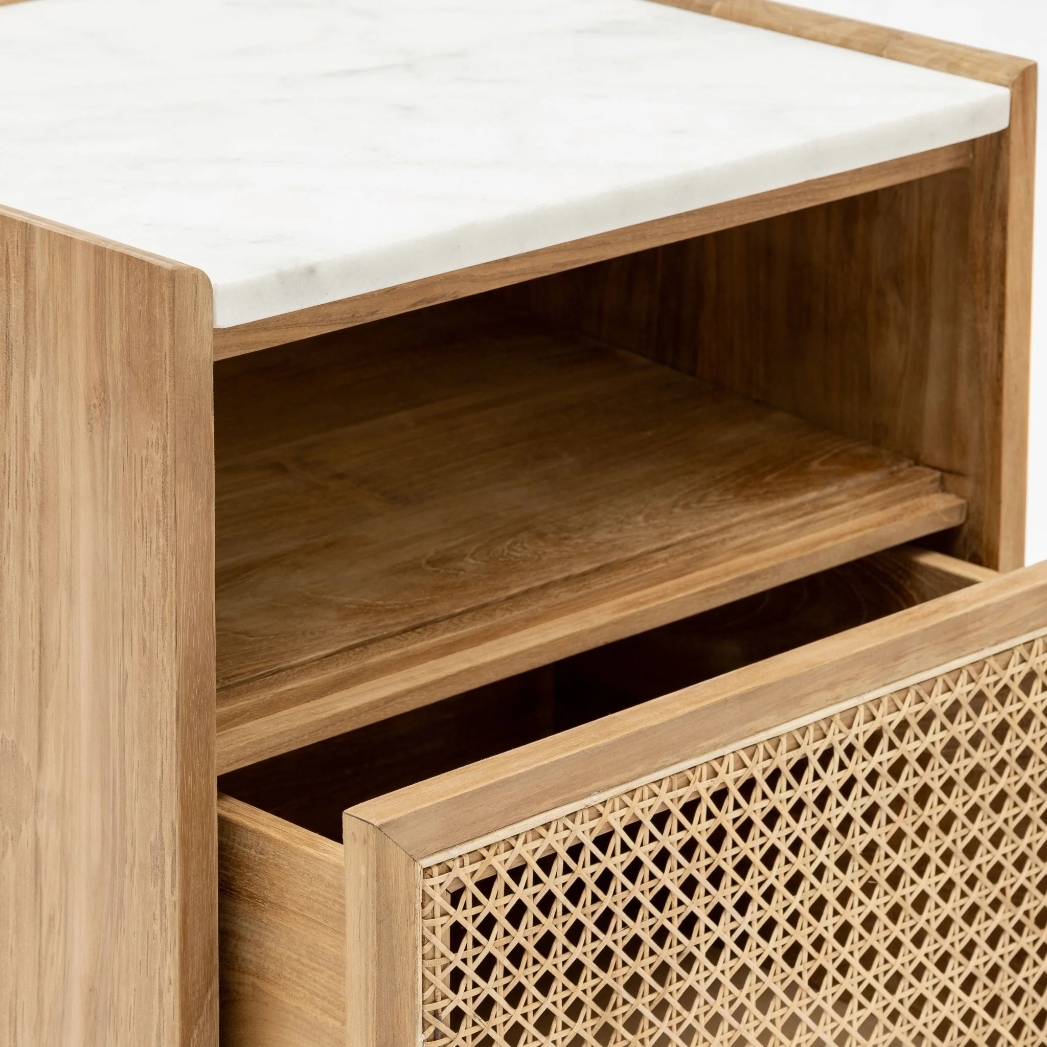 Huxley Bedside Table - Natural - Image 9