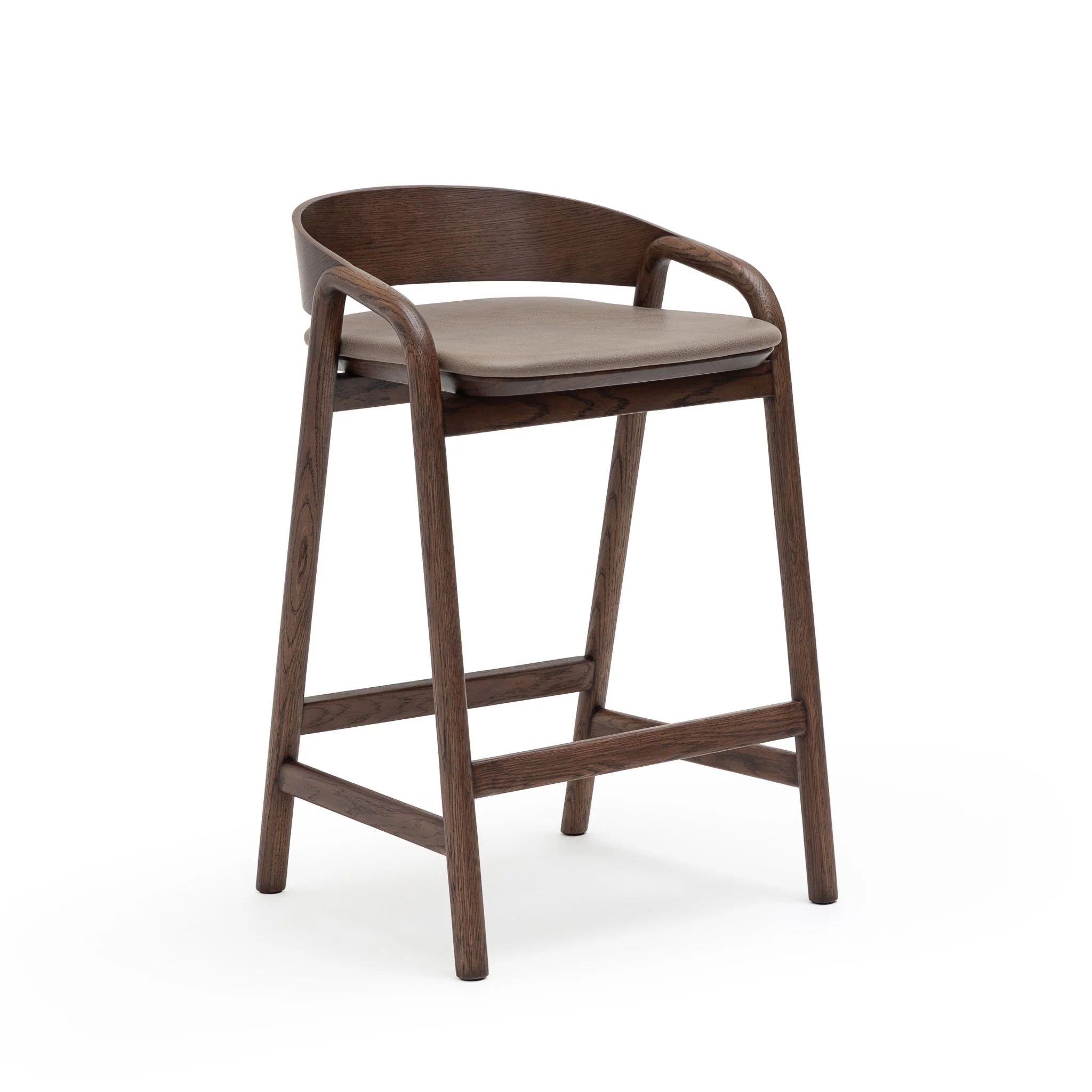 Inlay Counter Chair - Espresso Oak & Montana Anvil