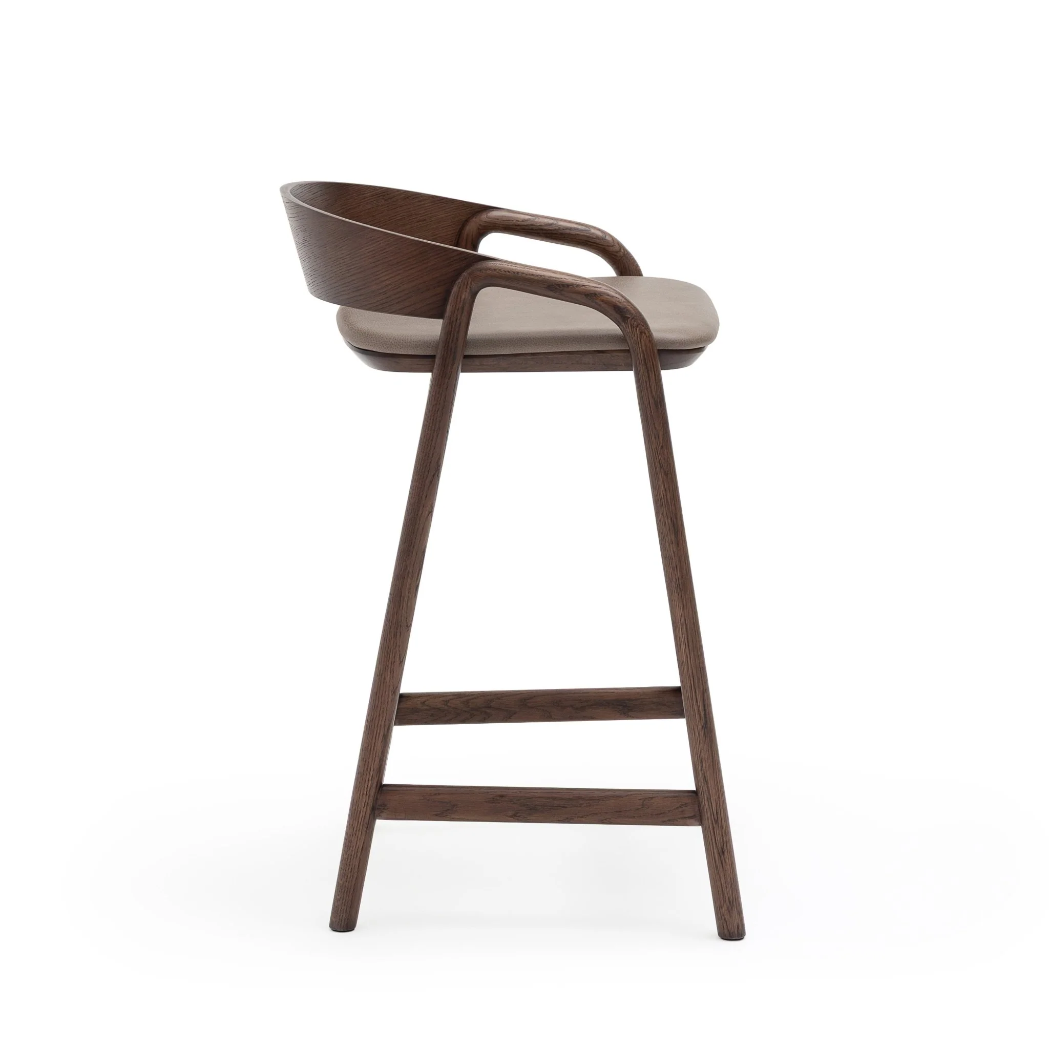 Inlay Counter Chair - Espresso Oak & Montana Anvil - Image 3