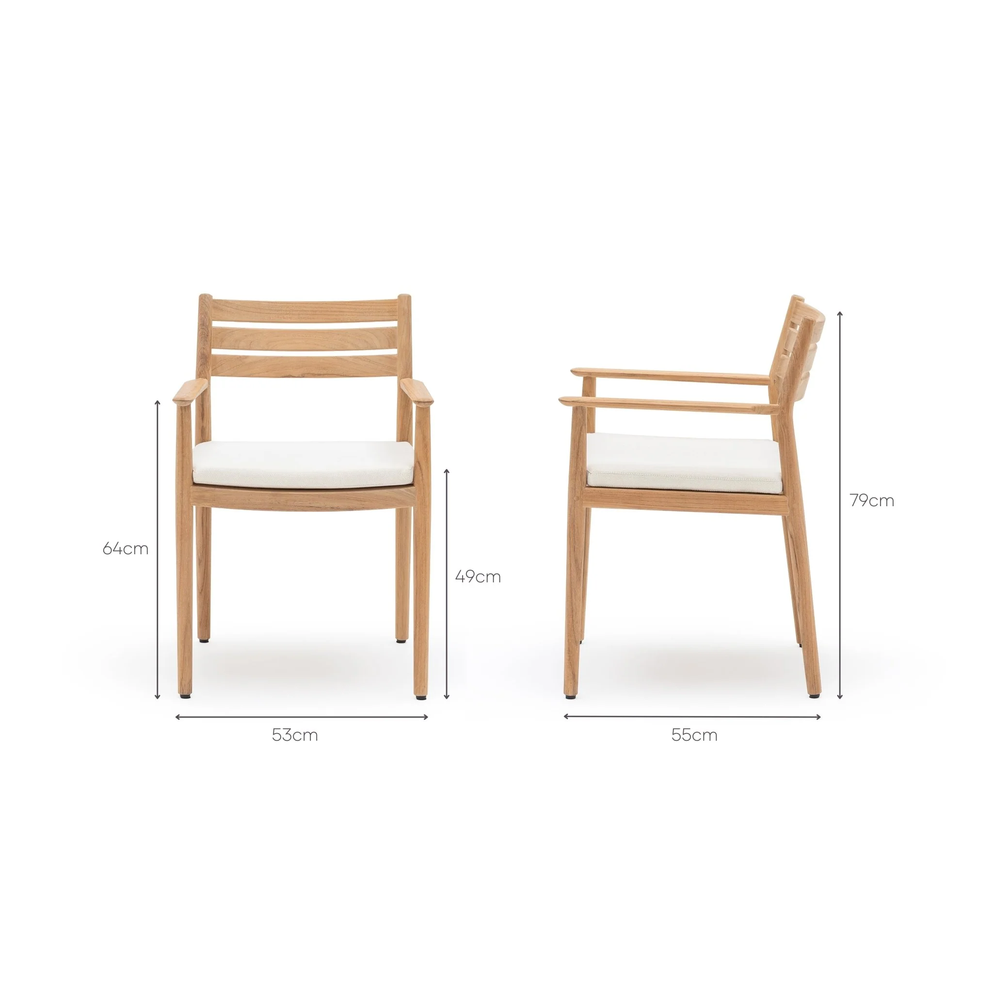 Izu Armchair - Natural Teak - Image 13