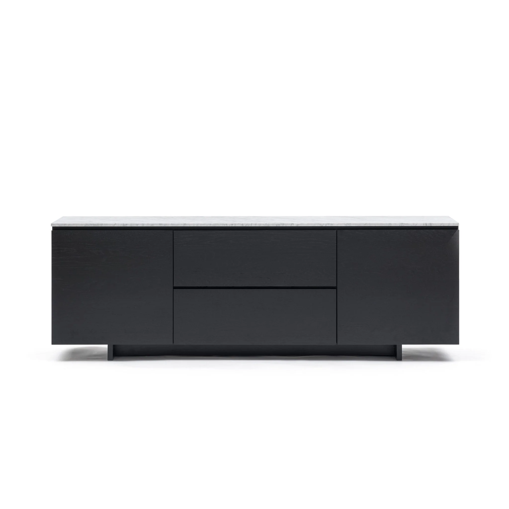Kami 220 Sideboard - Black Oak & Bianca Carrara - Image 2