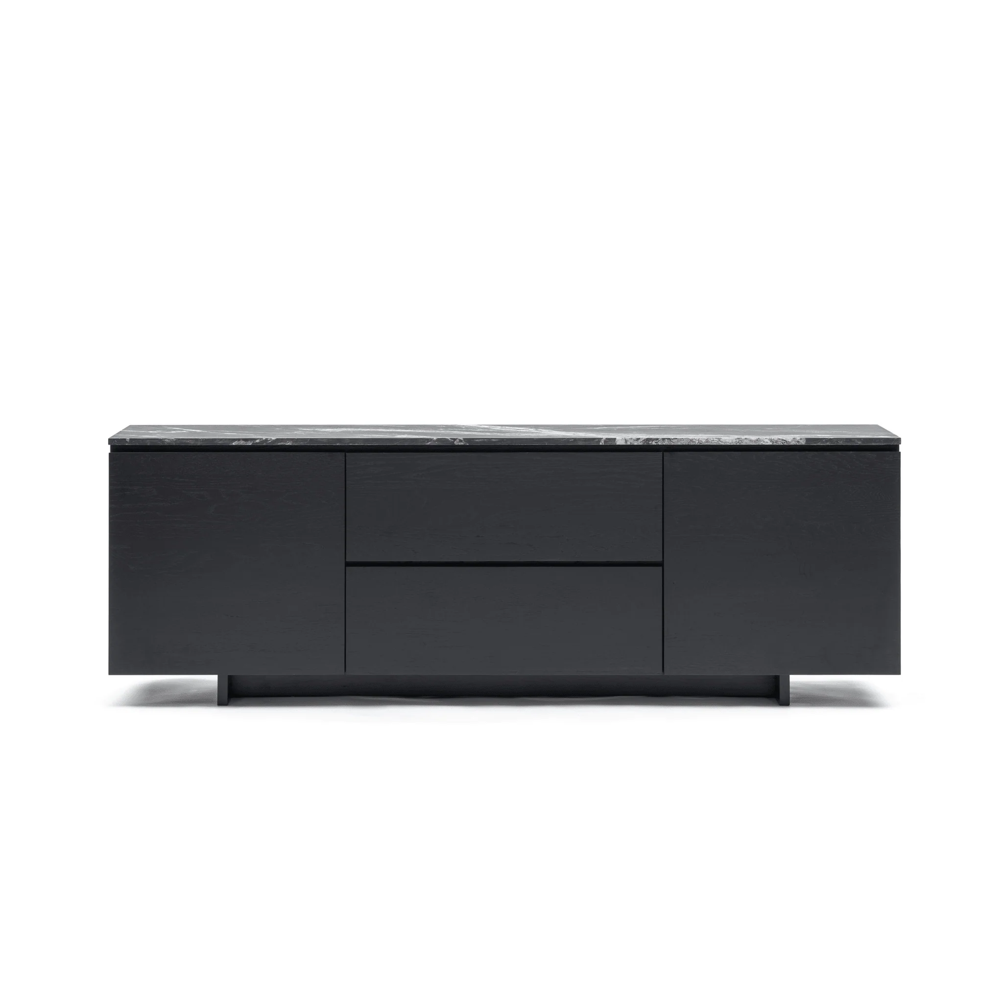 Kami 220 Sideboard - Black Oak & Nero Perlato - Image 2
