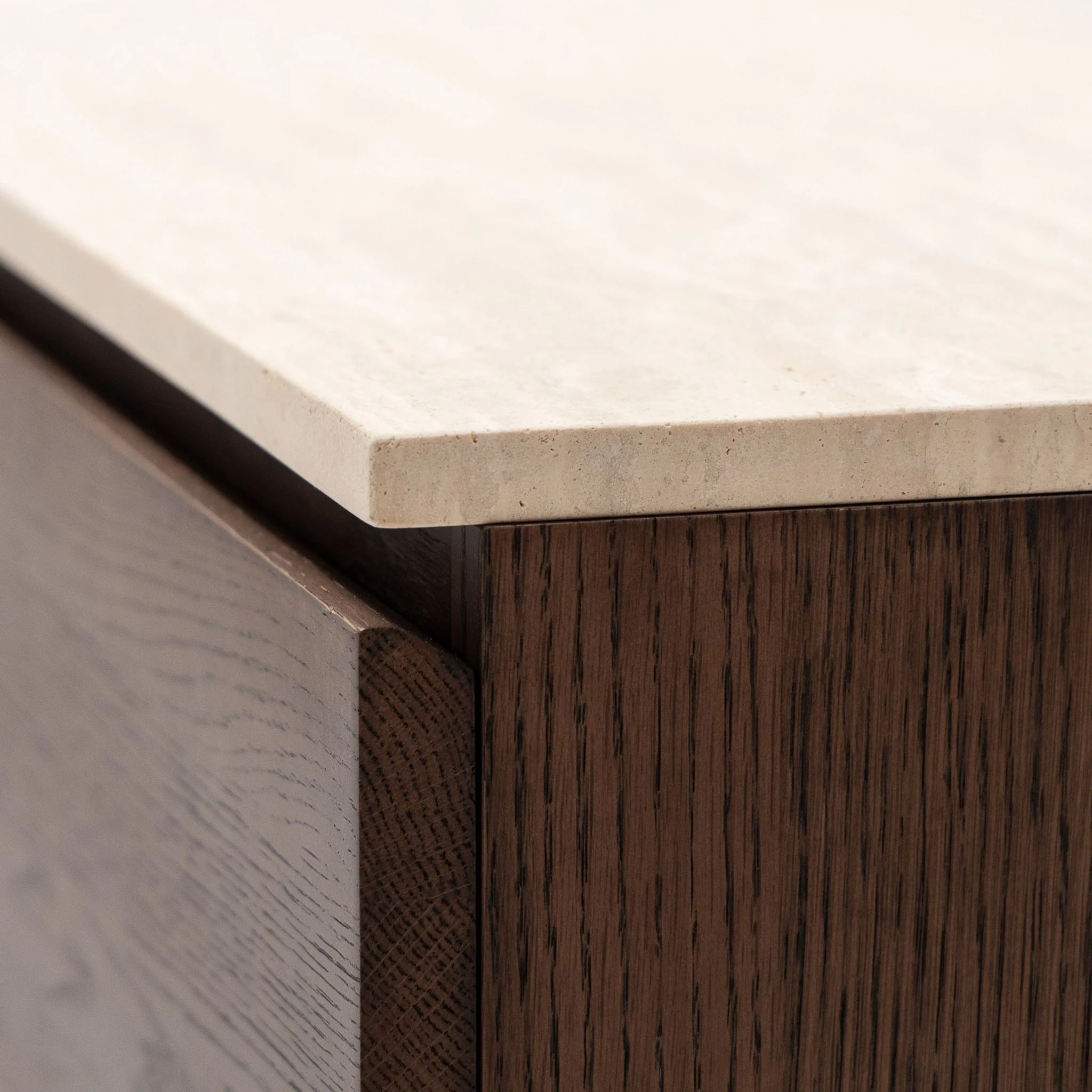 Kami 220 Sideboard - Espresso Oak & Travertine - Image 12