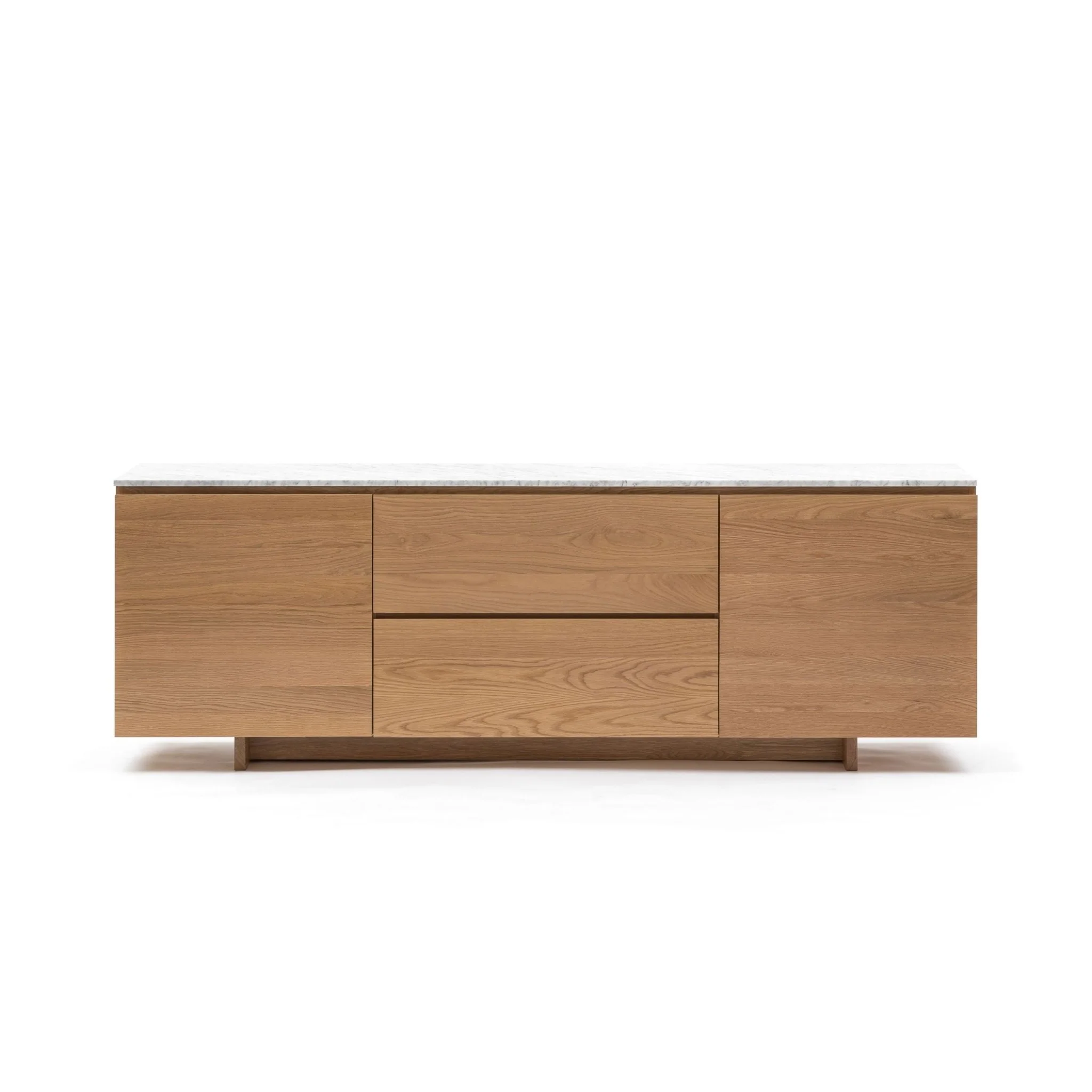 Kami 220 Sideboard - Light Oak & Bianca Carrara - Image 2