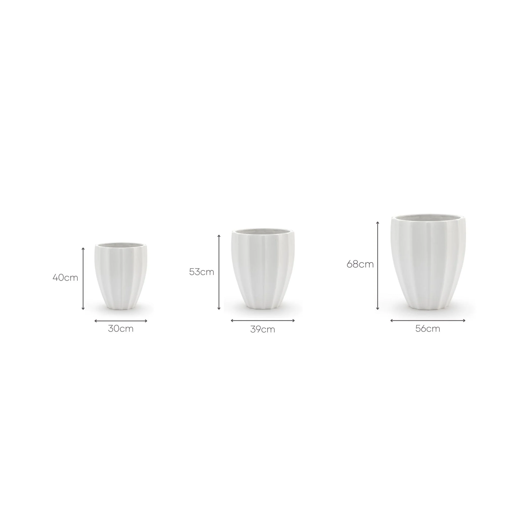 Maven Planter Set Of 3 - Chalk - Image 13