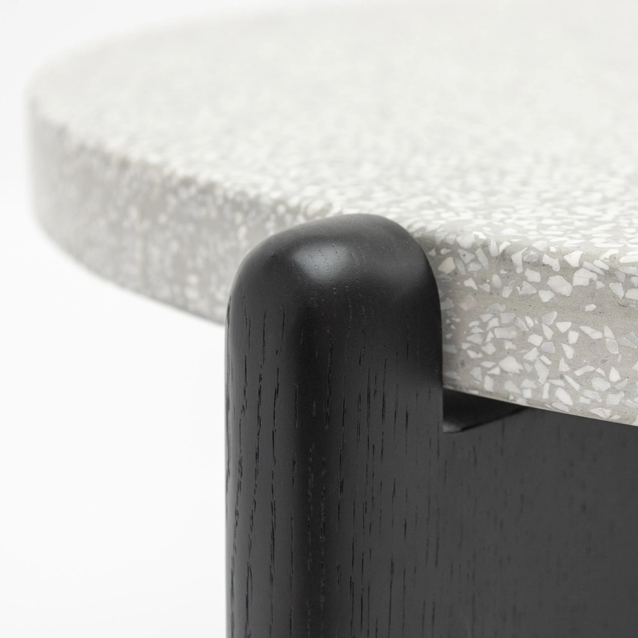 Native Coffee Table - Warm Cement & Black Oak - Image 12