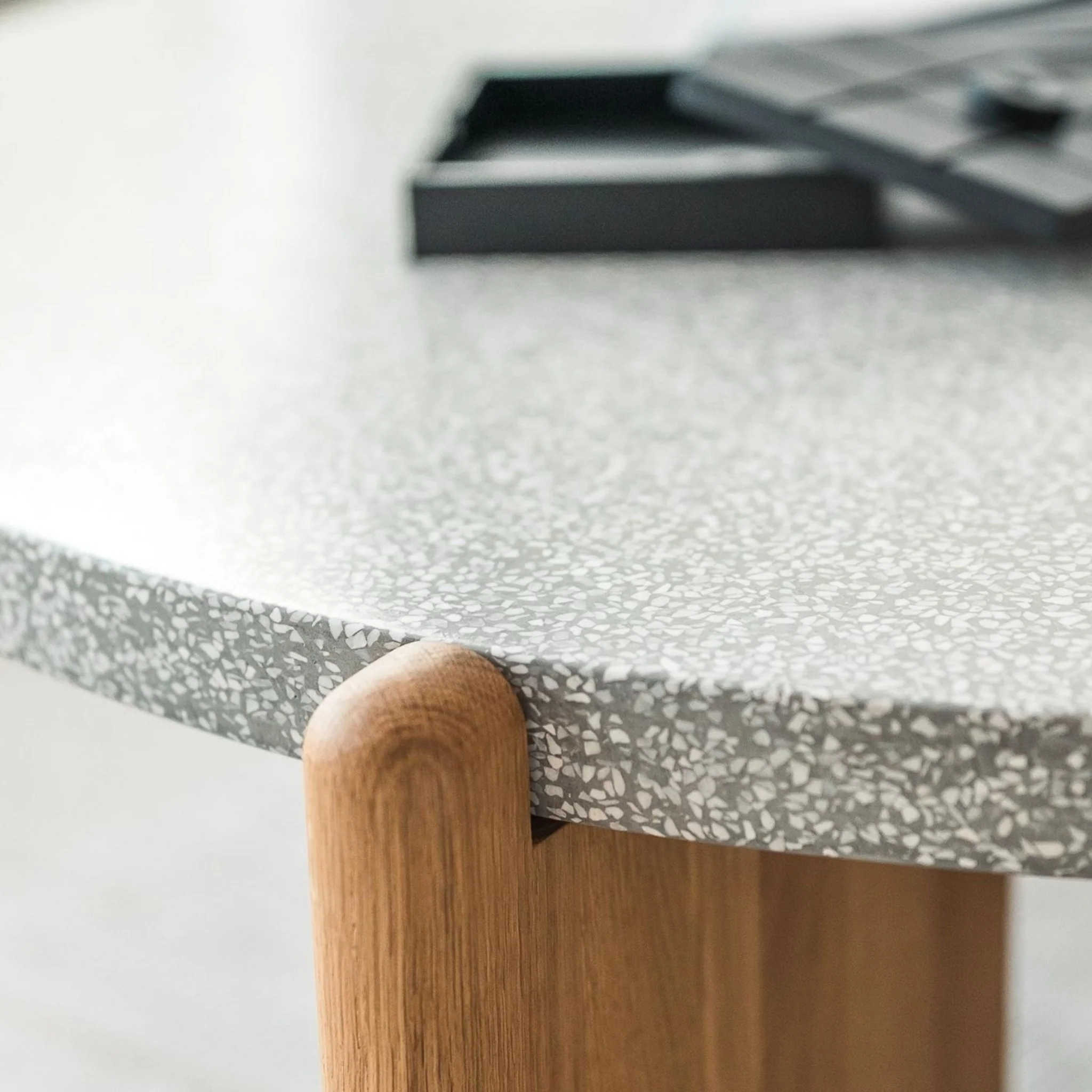 Native Coffee Table - Warm Cement & Light Oak - Image 10
