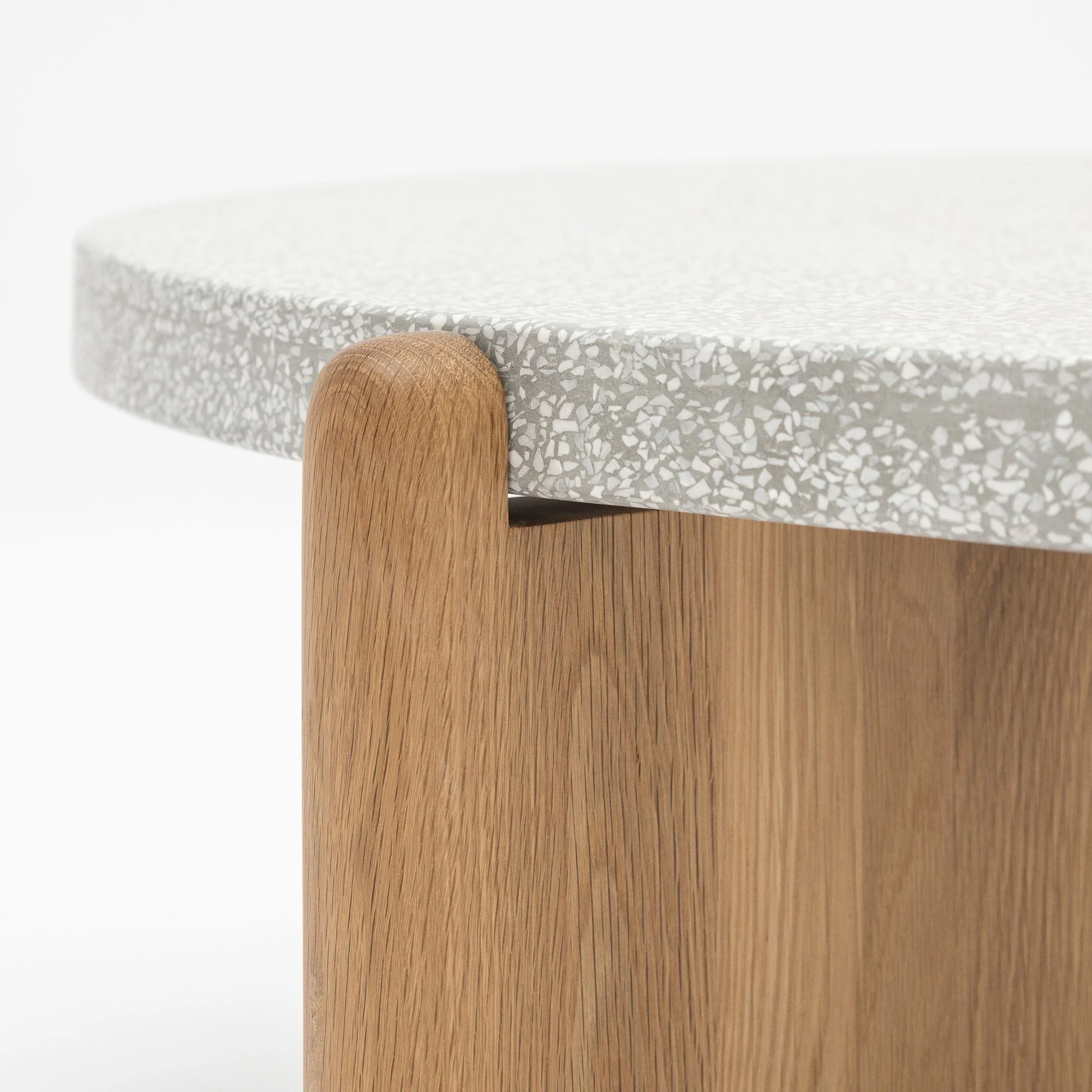 Native Coffee Table - Warm Cement & Light Oak - Image 13