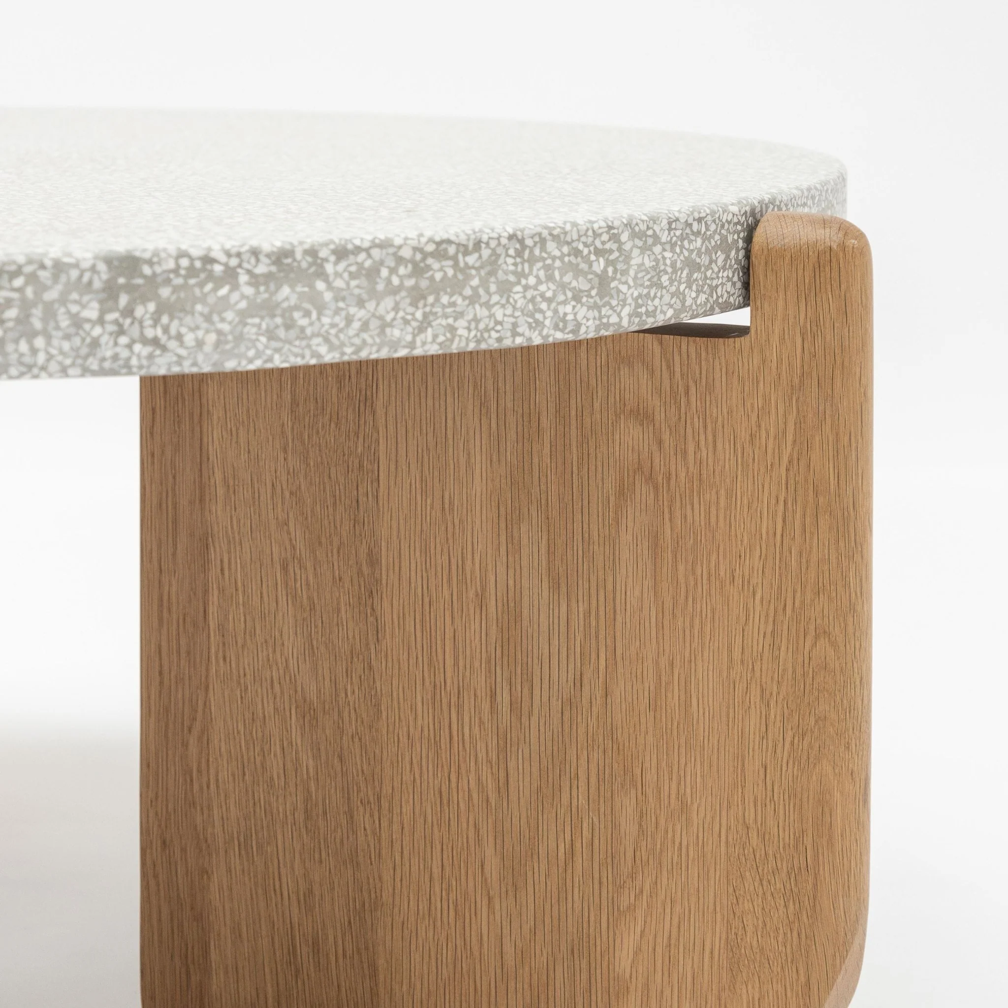 Native Coffee Table - Warm Cement & Light Oak - Image 14