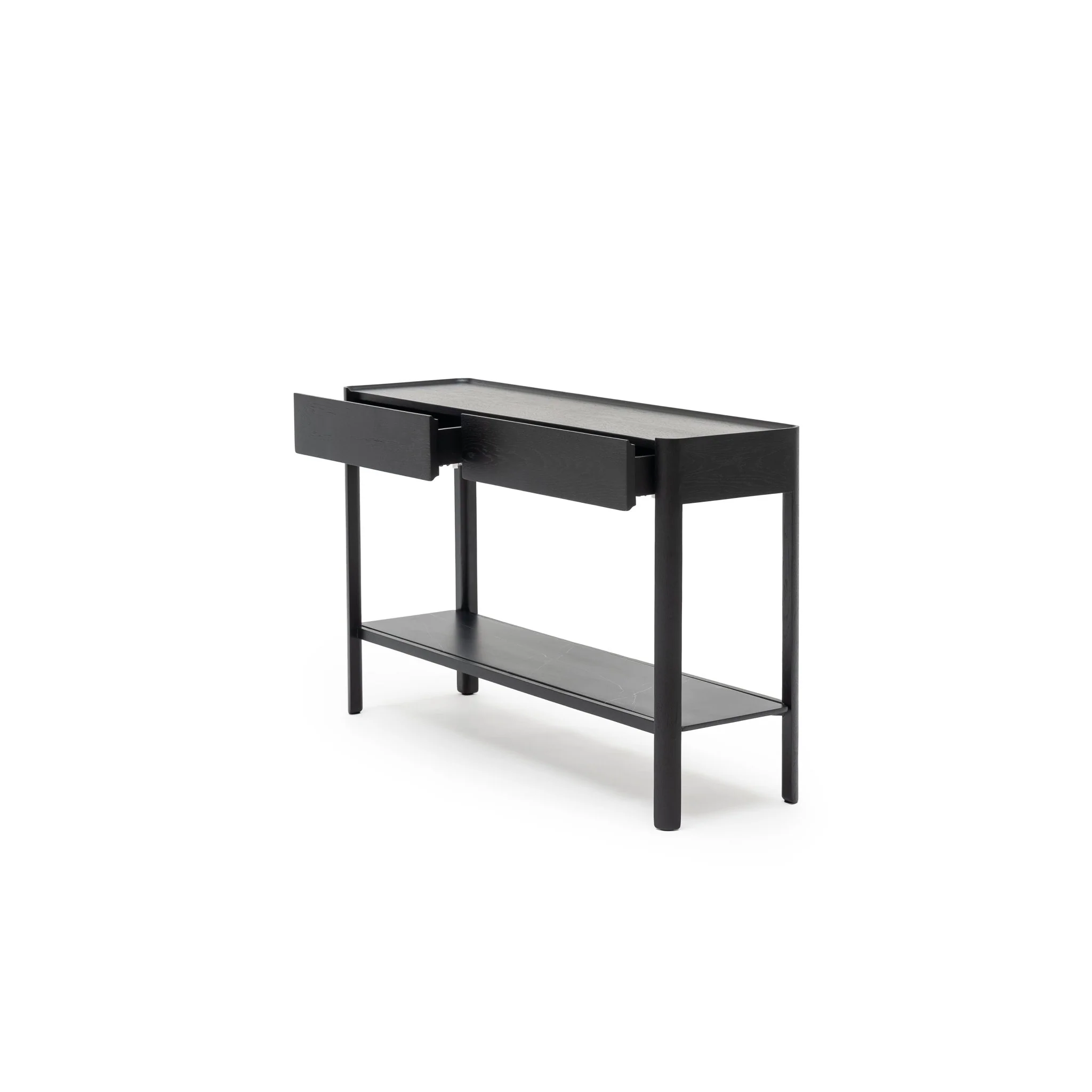 Nell Console - Black Oak & Nero Marquina - Image 3