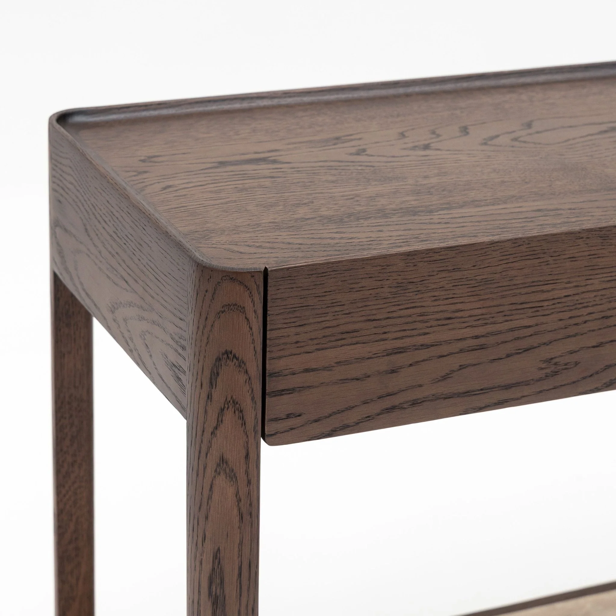 Nell Console - Espresso Oak & Travertine - Image 7