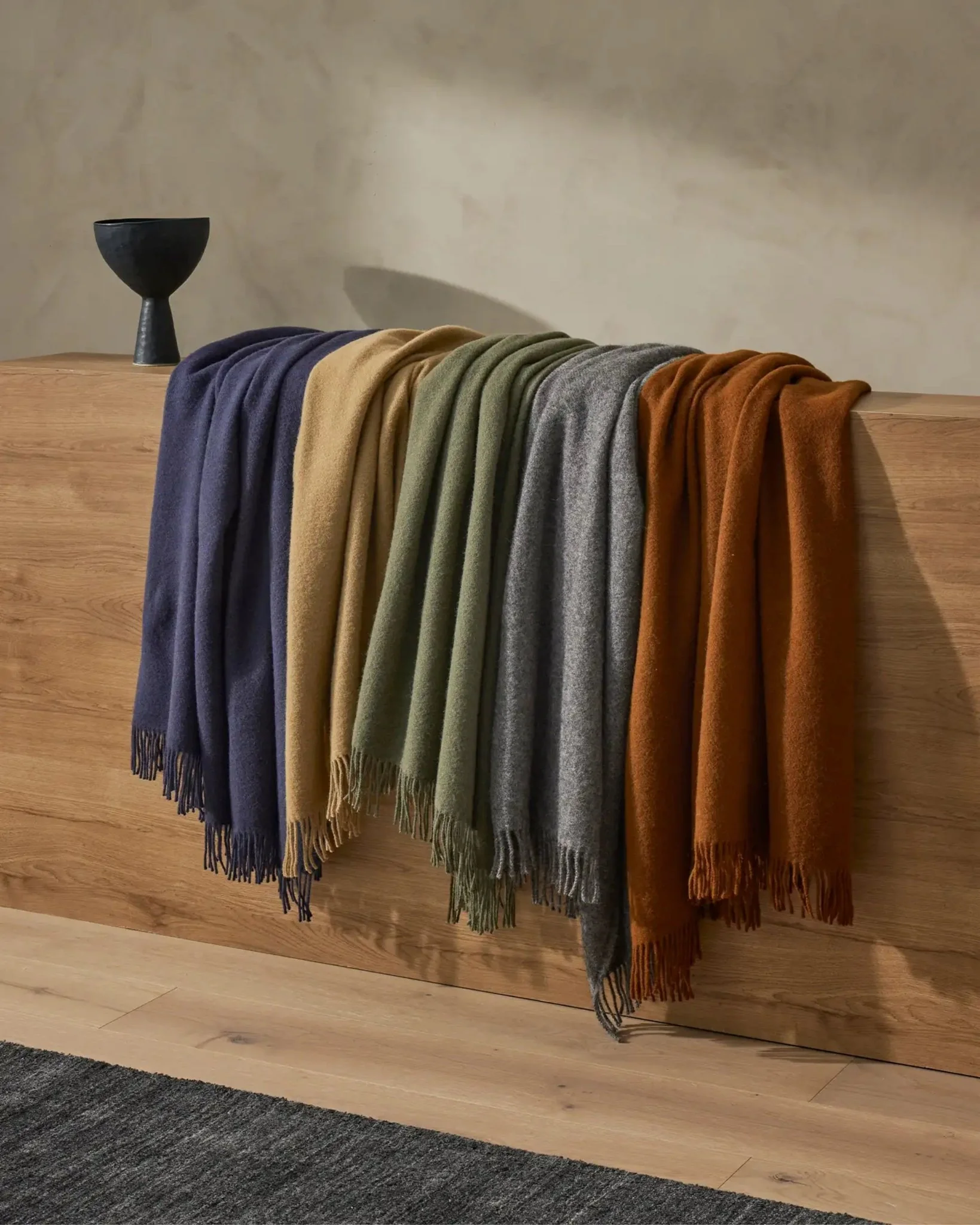 Nevis Throw - Navy - Image 2