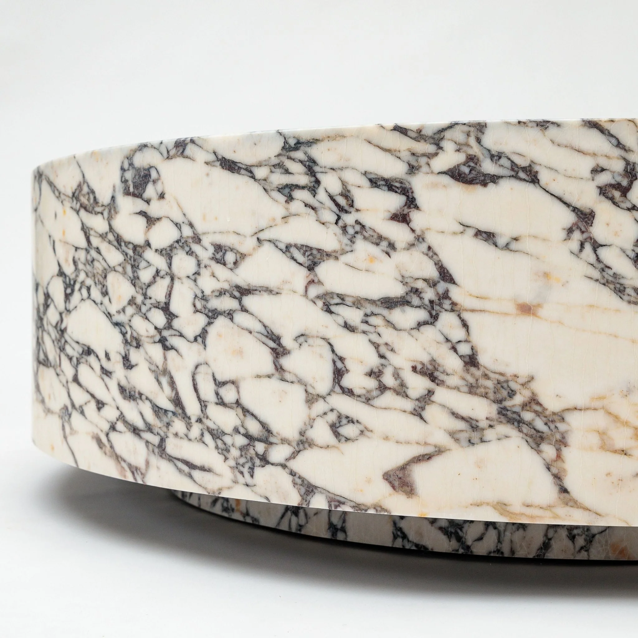 Nuba Round Coffee Table - Calacatta Viola - Image 17