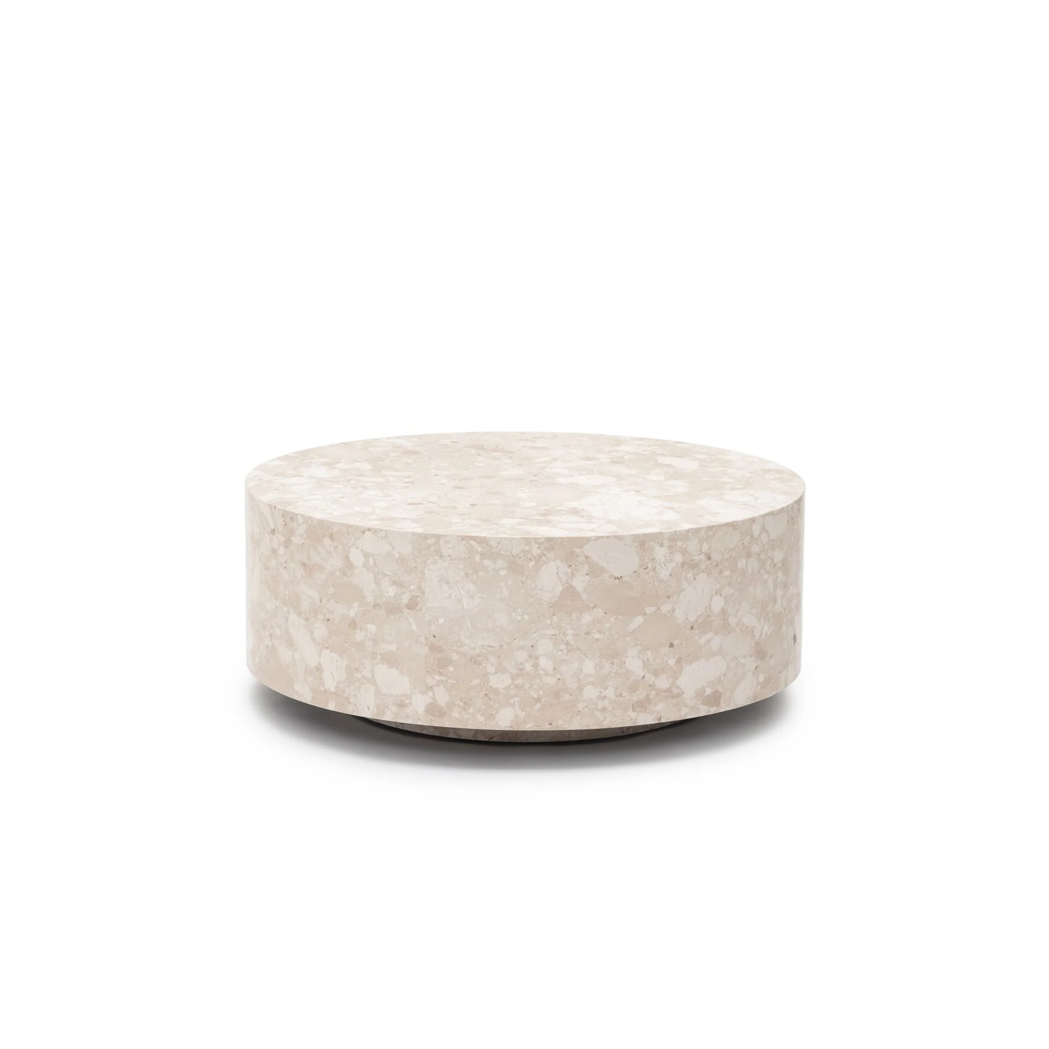 Nuba Round Coffee Table - Kunis Breccia Marble