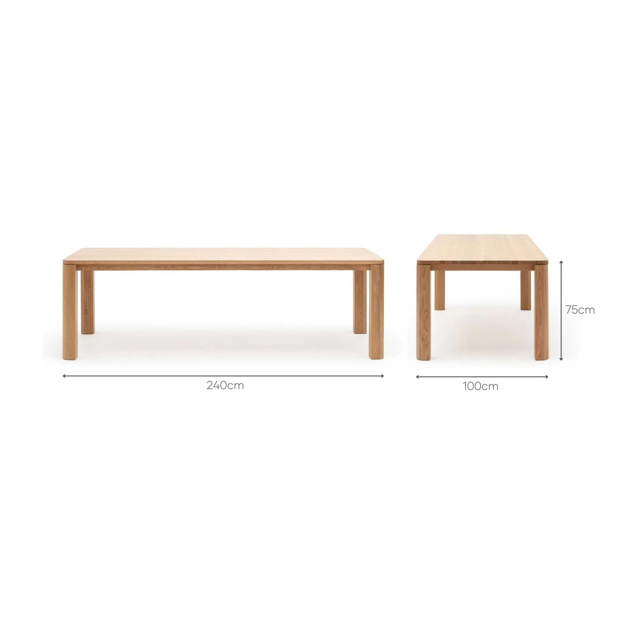 Oli Dining Table - Light Oak - Image 9