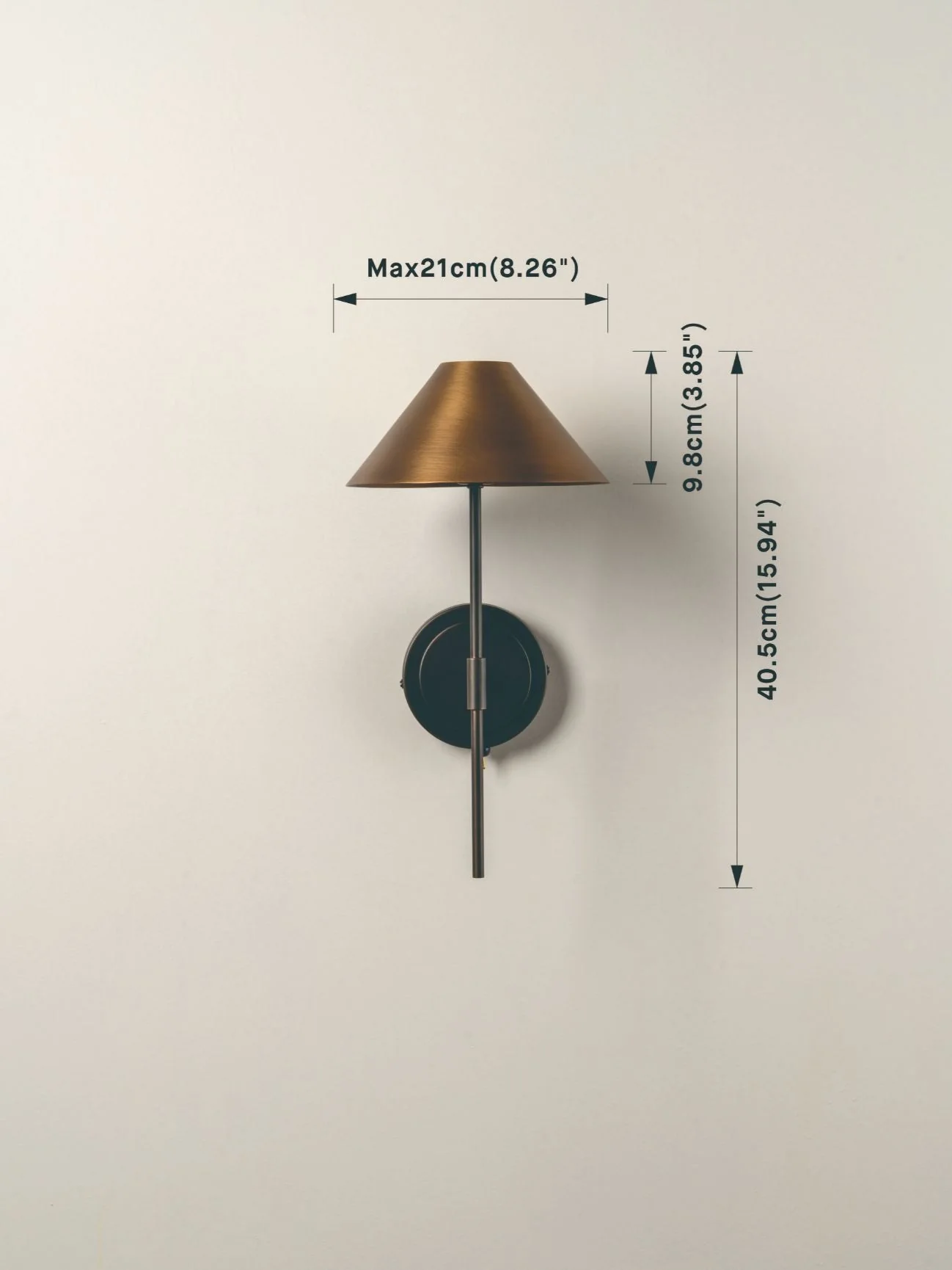 Orta - Aged Brass And Bronze Wall Light - Image 7