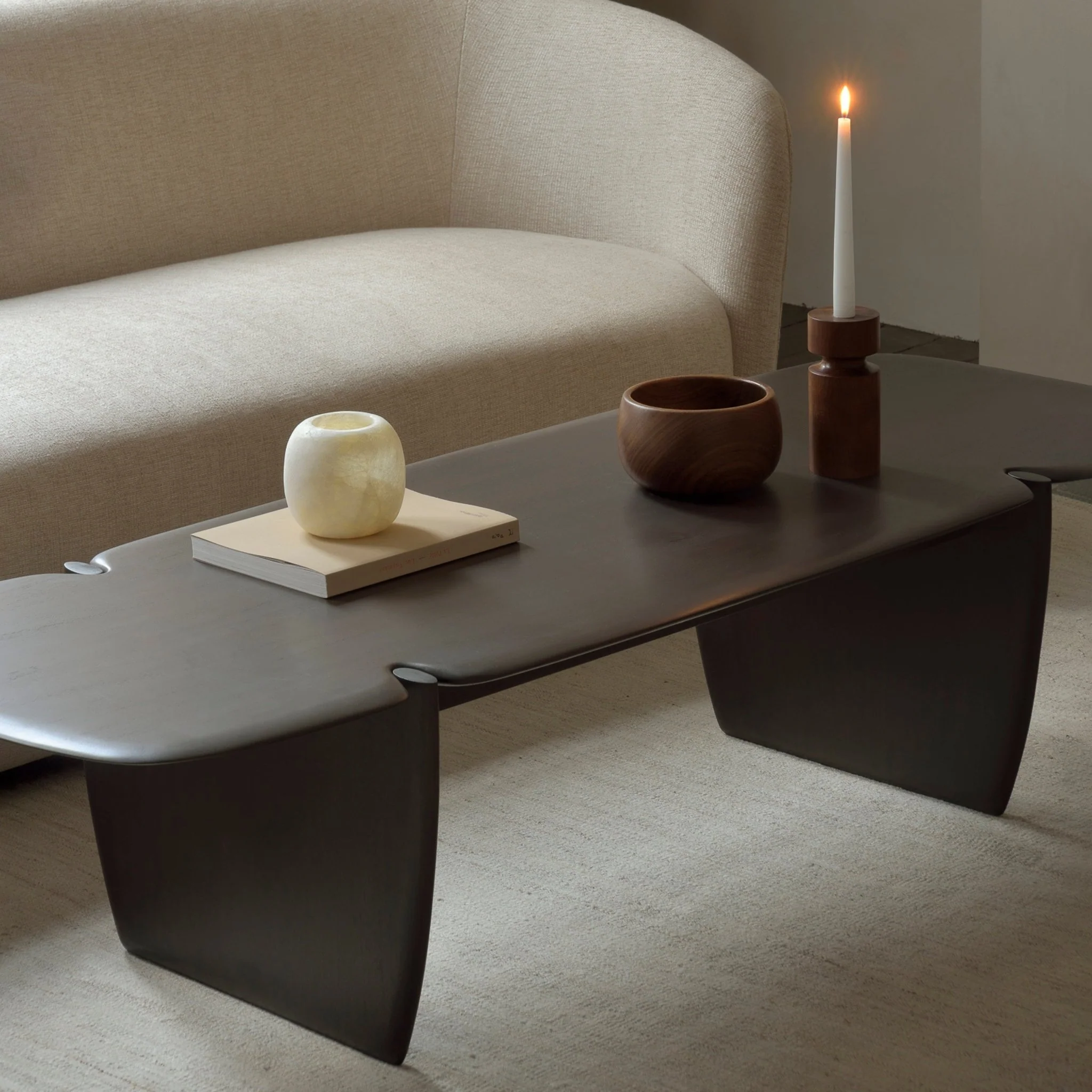Pi Coffee Table - Mahogany - Dark Brown - Image 5