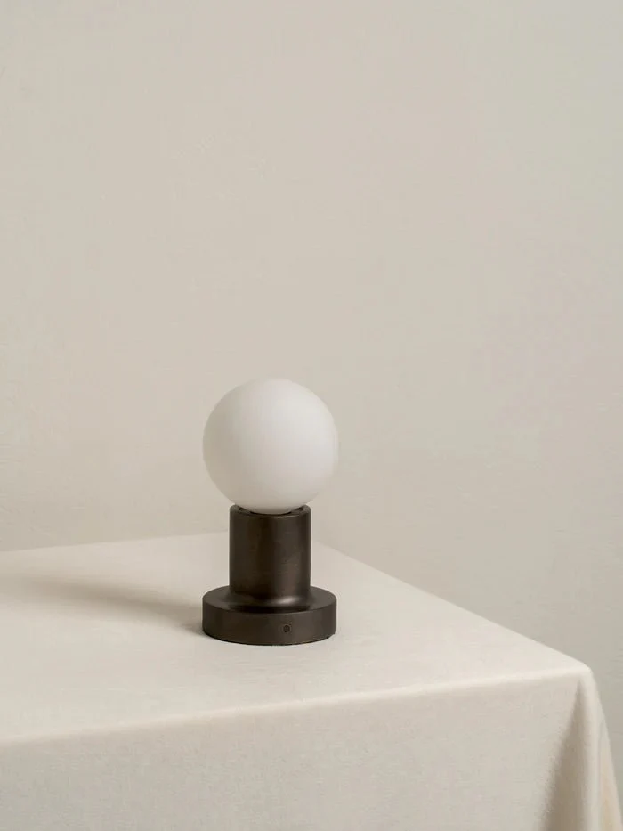 Porta - Bronze And Opal Rechargeable Table Lamp