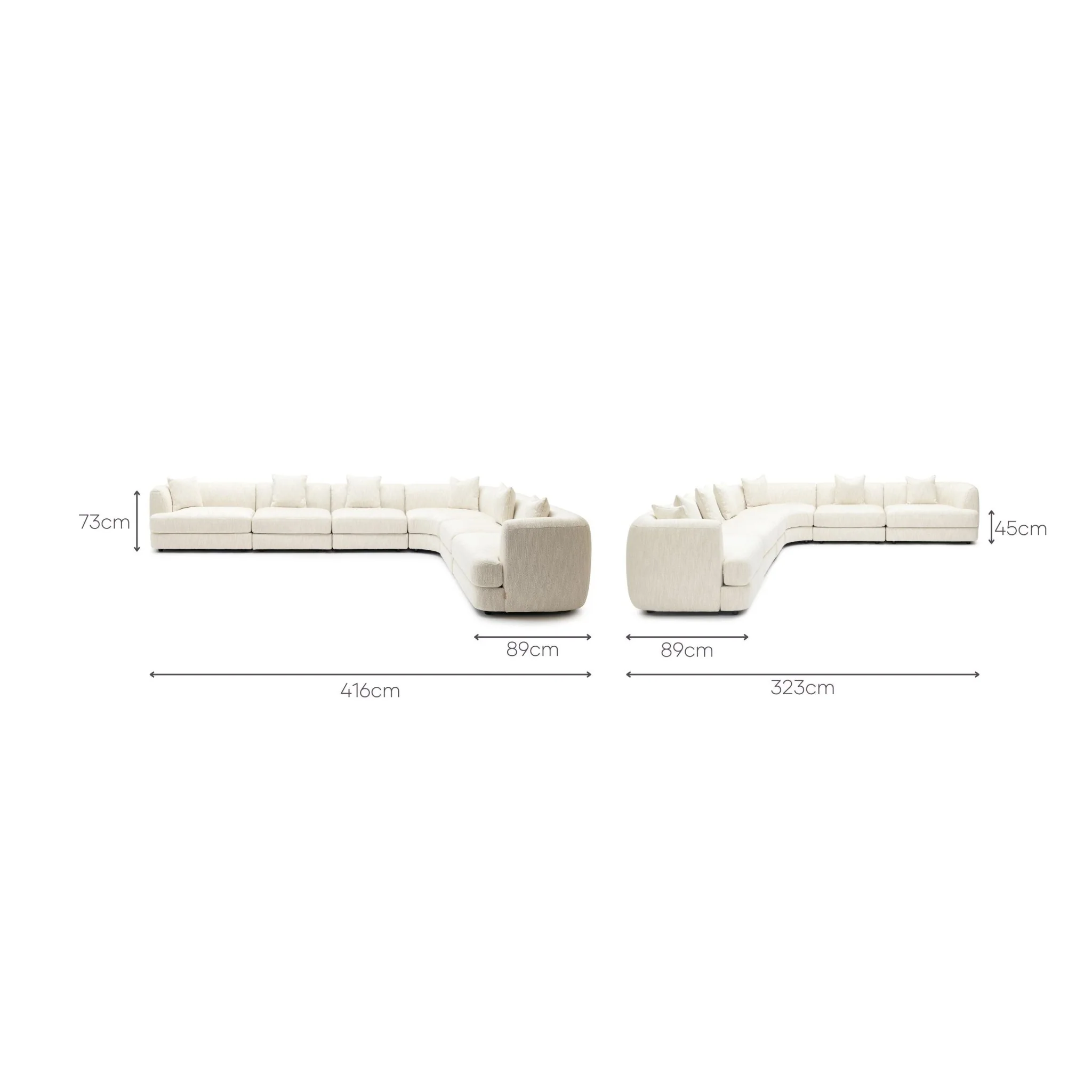 Sandro Sofa - Almond L17 - Image 15
