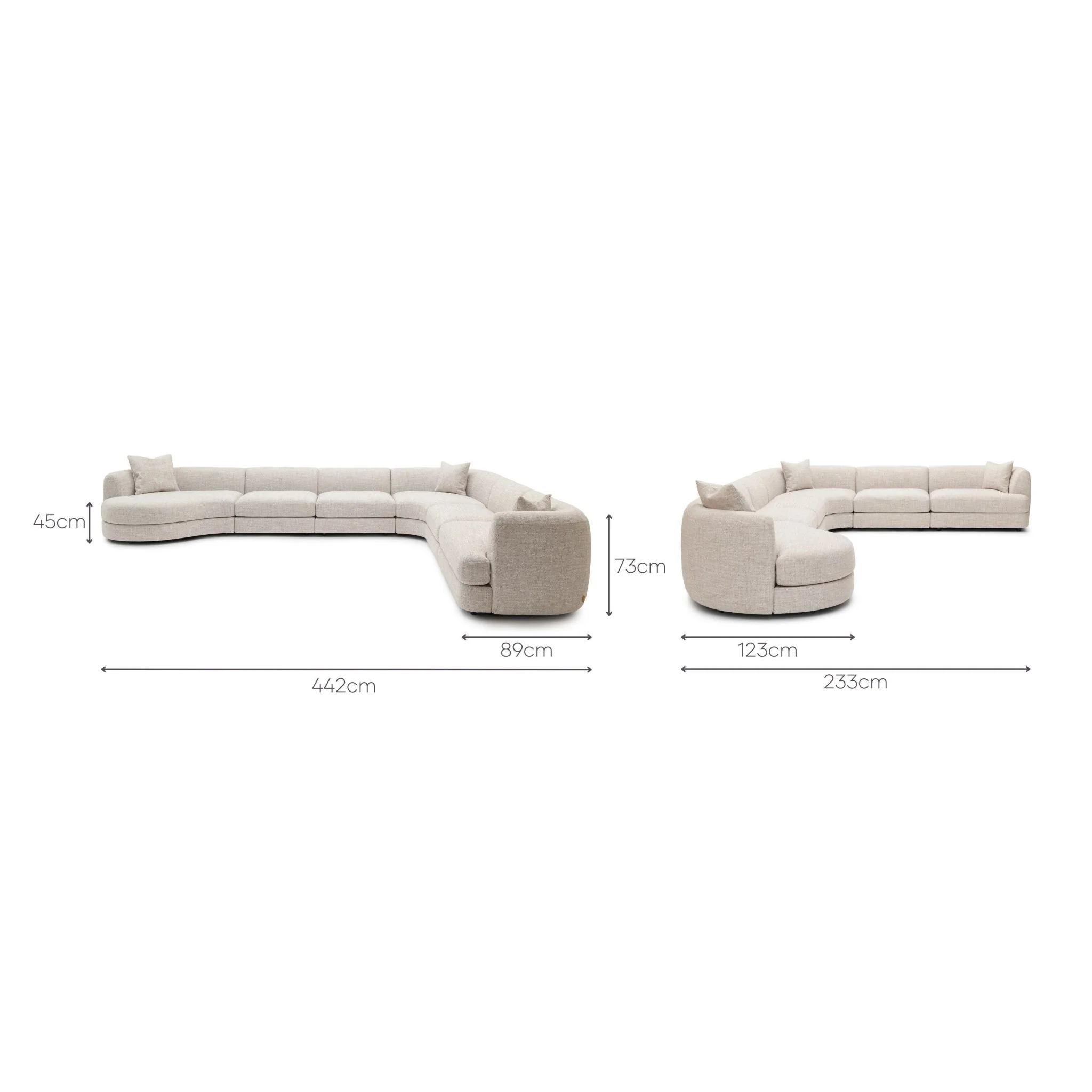 Sandro Sofa - Fog L18 - Image 5