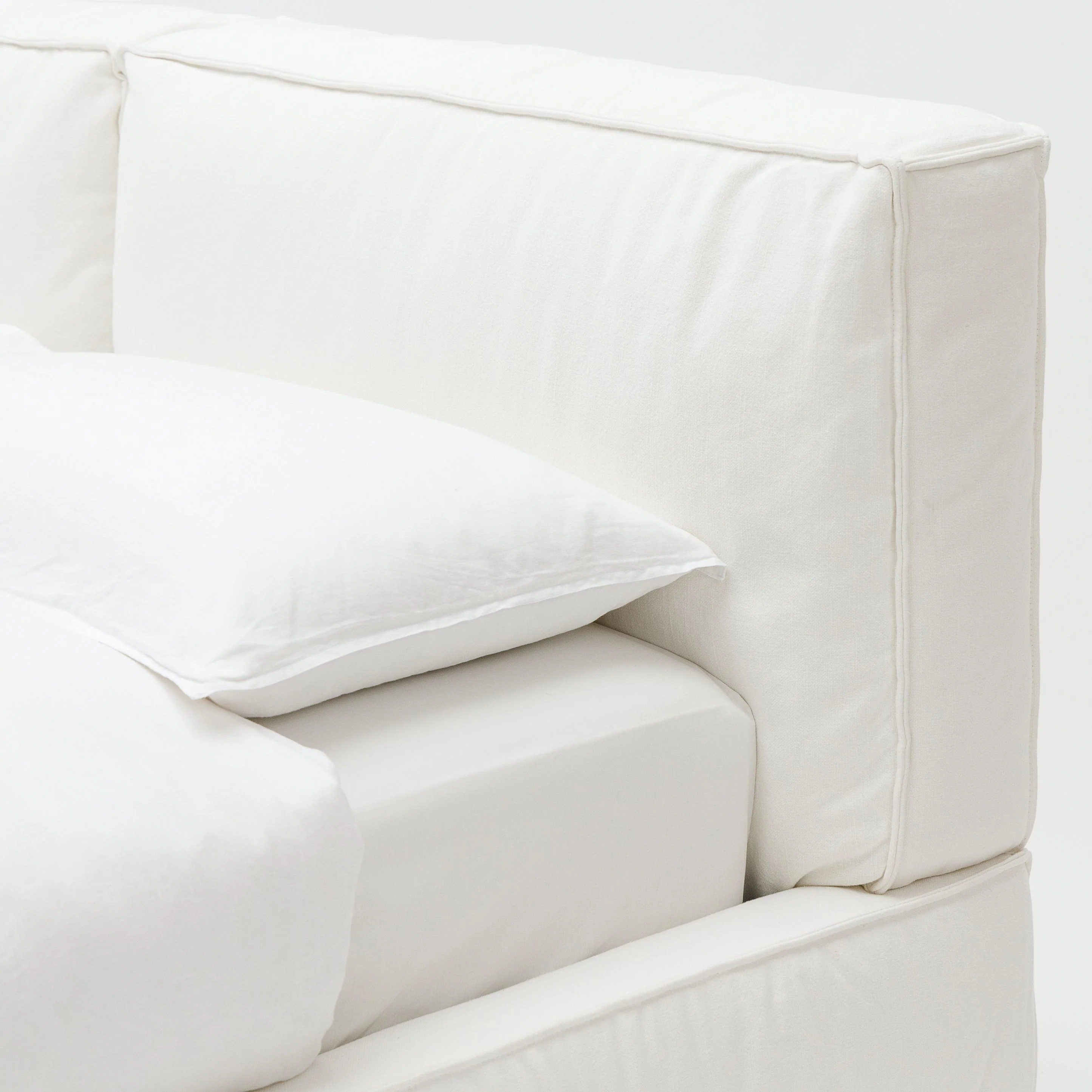 Santorini Standard Bed - Off White - Image 9