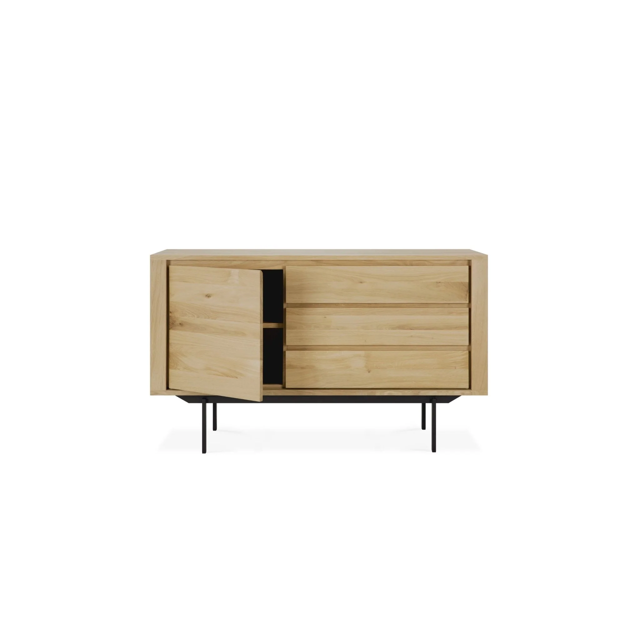 Shadow Sideboard - Oak with Black Metal Legs - Image 3