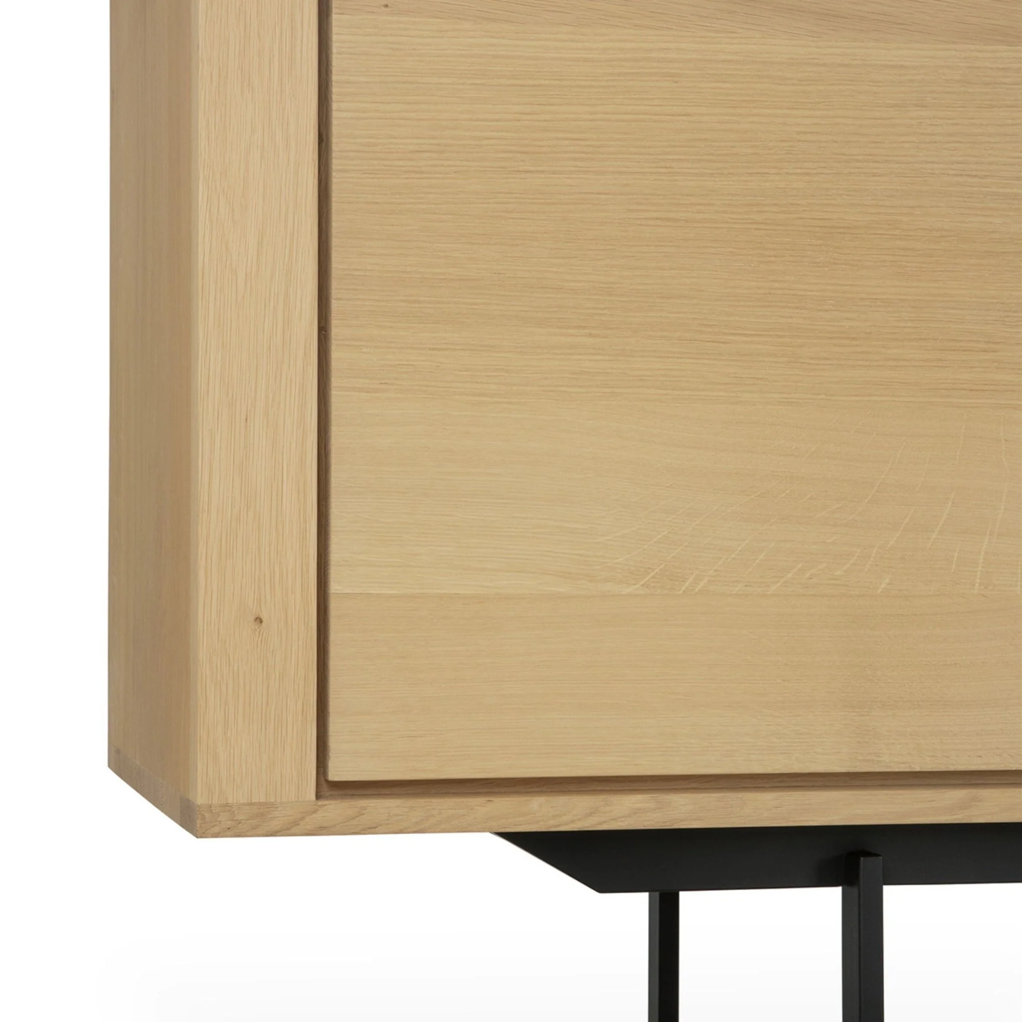 Shadow Sideboard - Oak with Black Metal Legs - Image 4