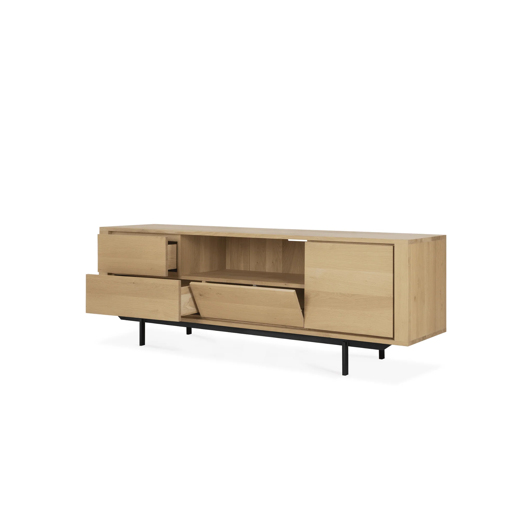 Shadow Tv Cupboard - Solid Oak - Image 11
