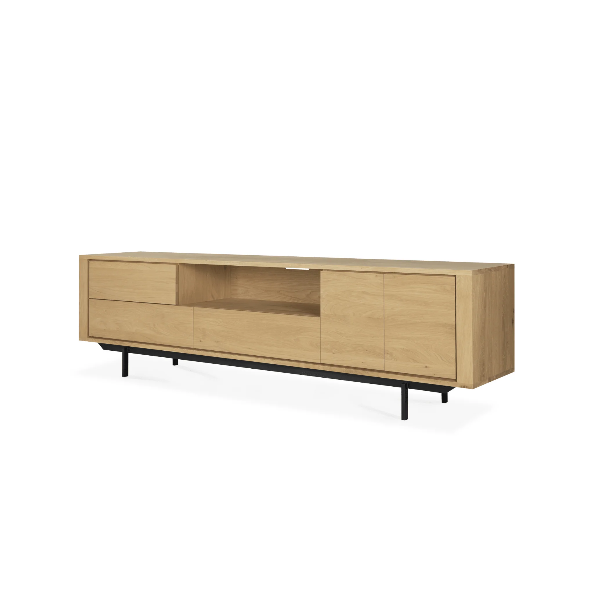 Shadow Tv Cupboard - Solid Oak - Image 3