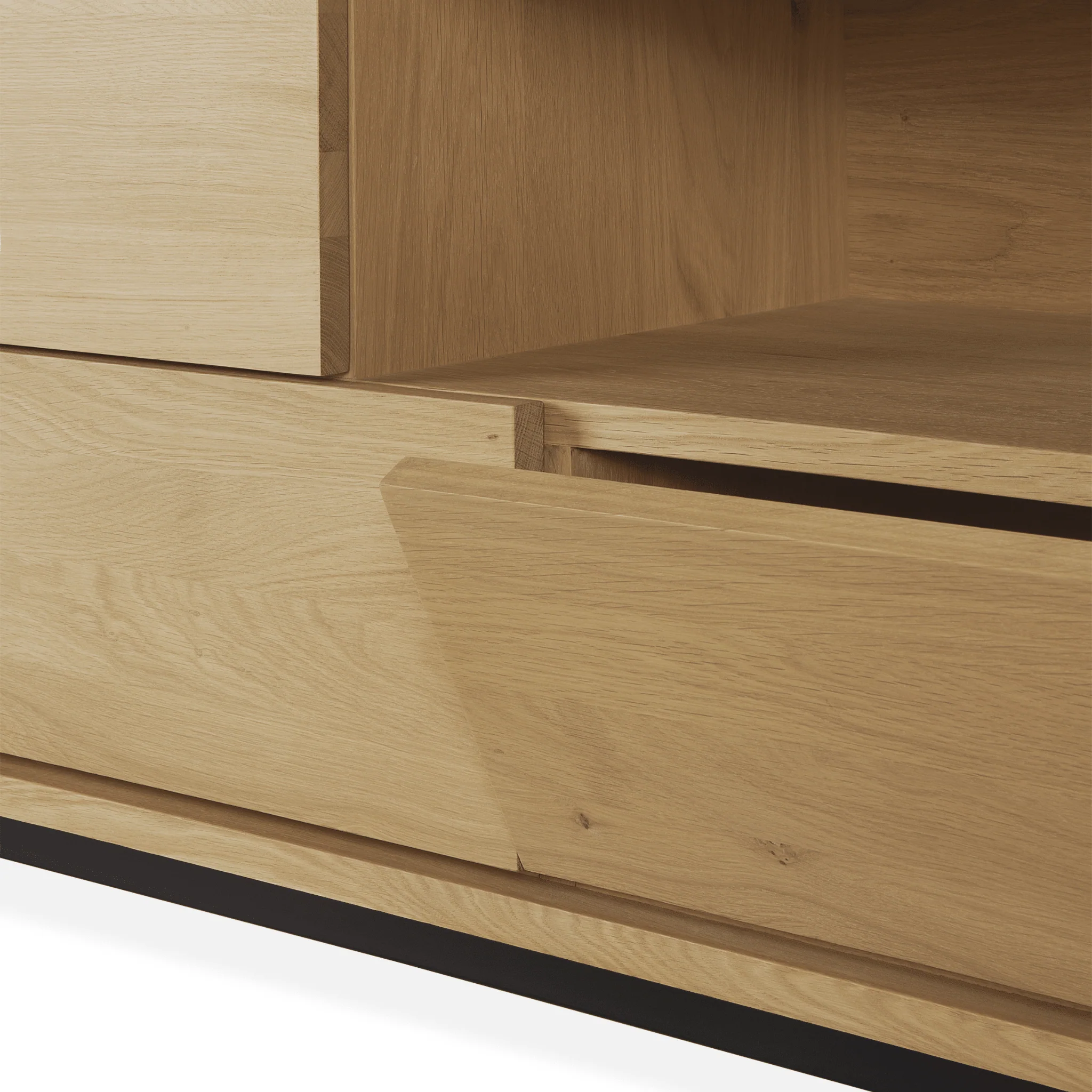 Shadow Tv Cupboard - Solid Oak - Image 6