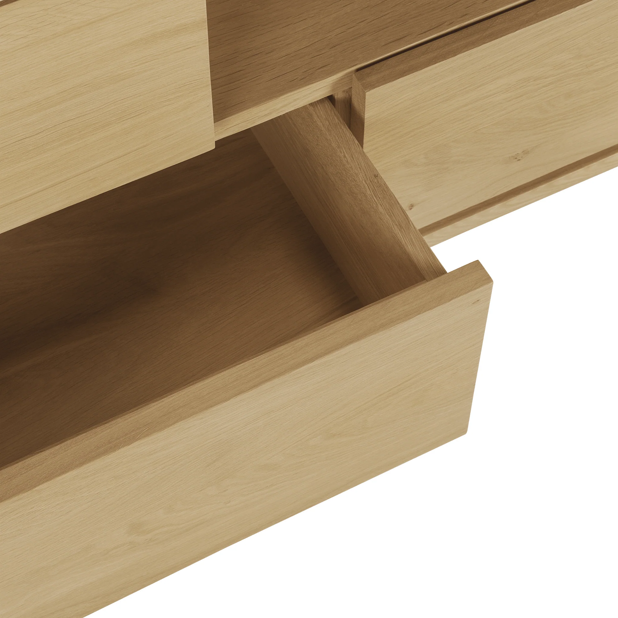 Shadow Tv Cupboard - Solid Oak - Image 7