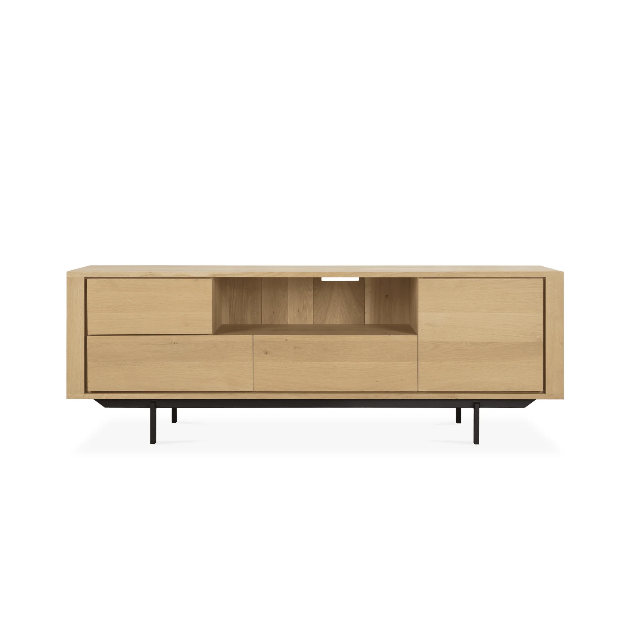 Shadow Tv Cupboard - Solid Oak - Image 8