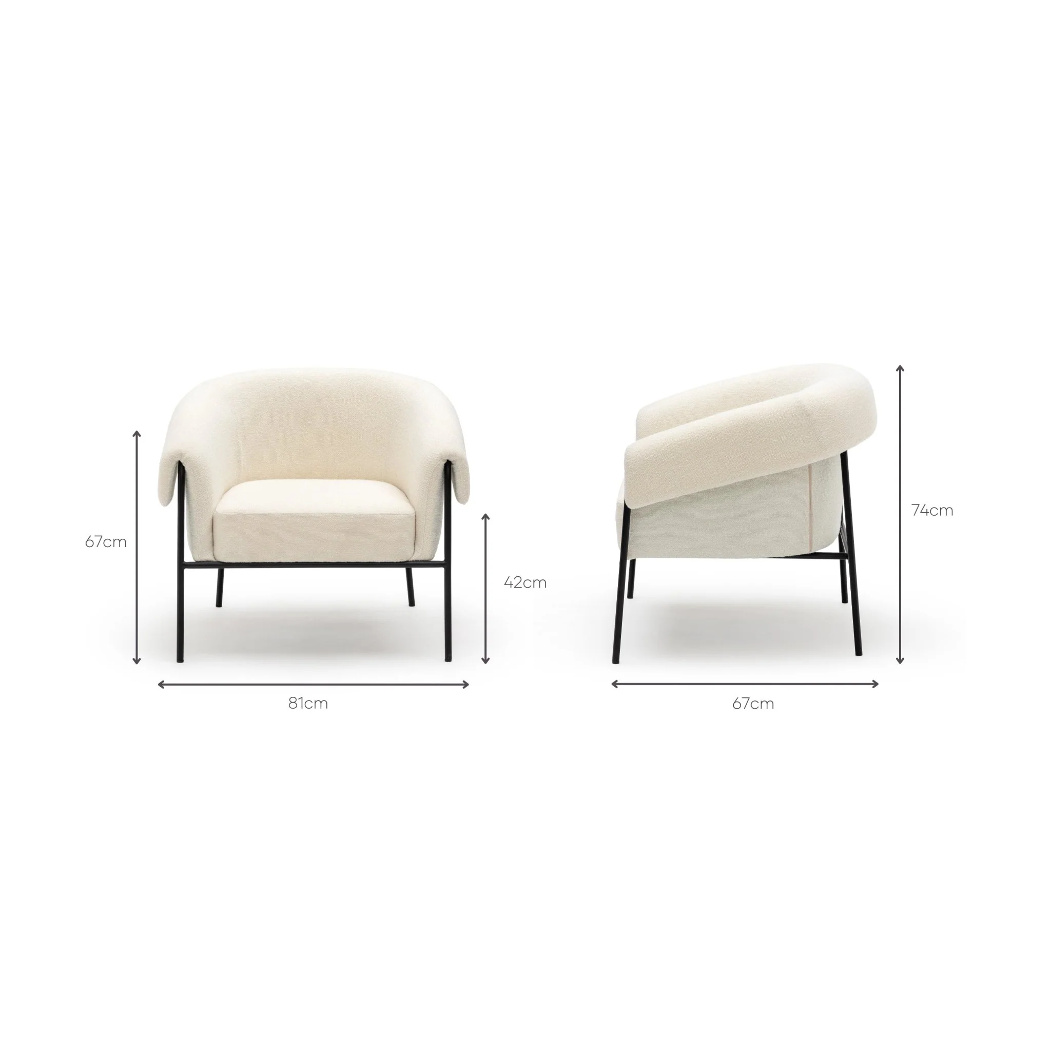 Sinca Armchair - Snow - Image 10