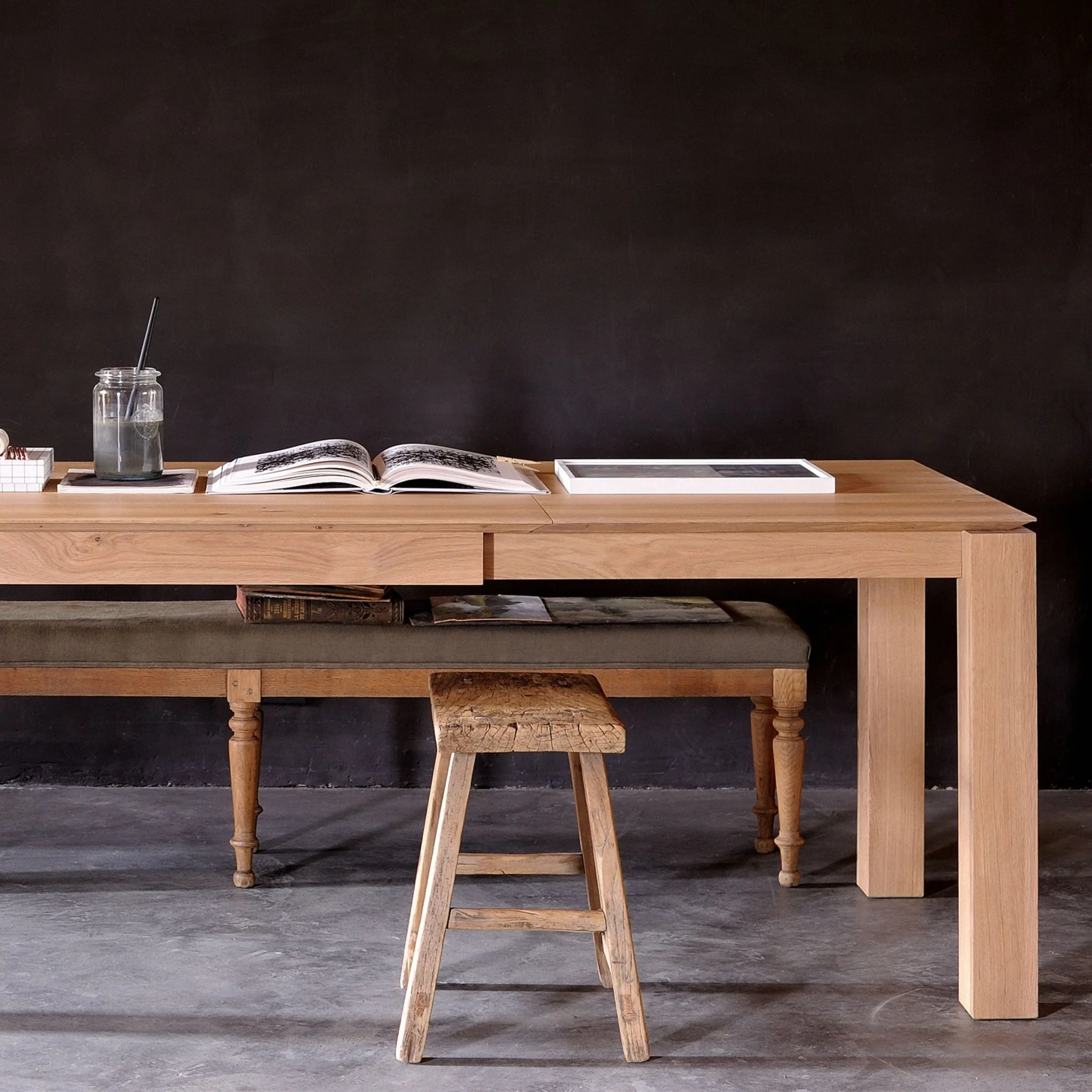Slice Extendable Dining Table - Oak - Image 9