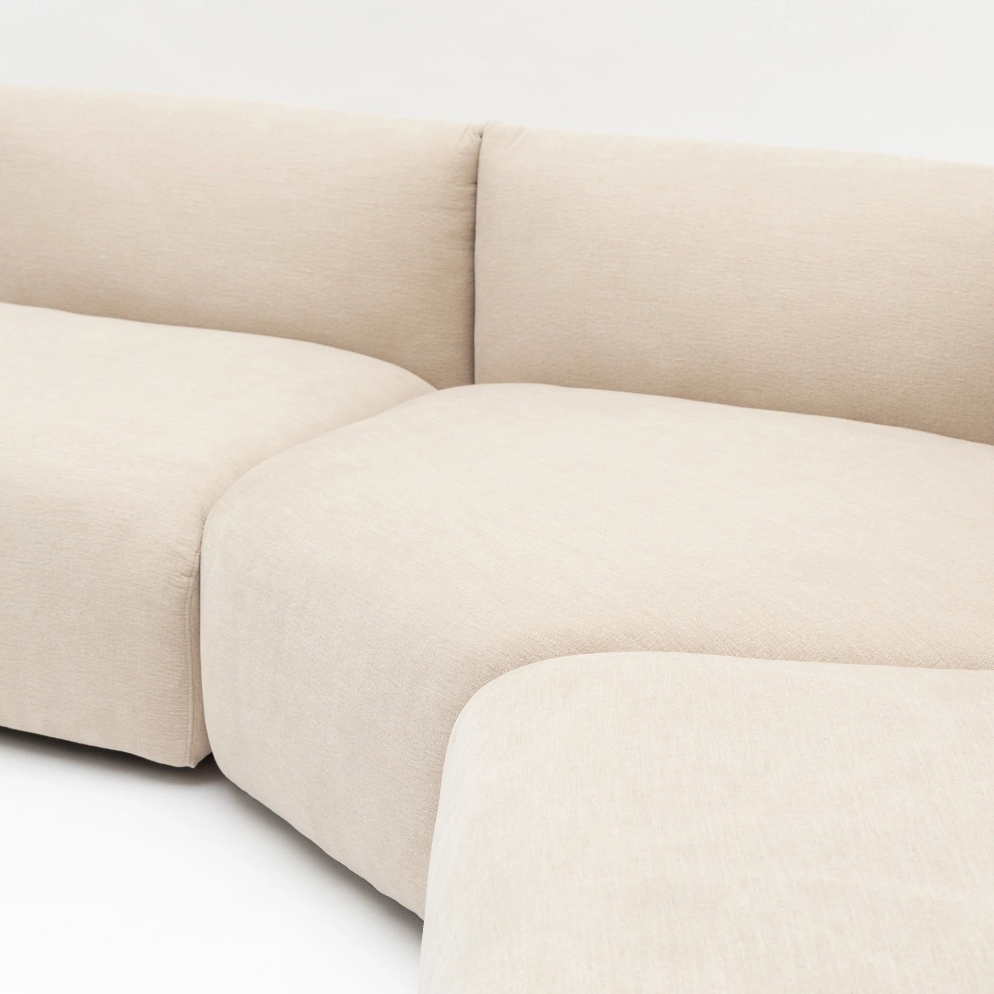 Slipper Corner V1 Sofa - Bleached Sand - Image 4