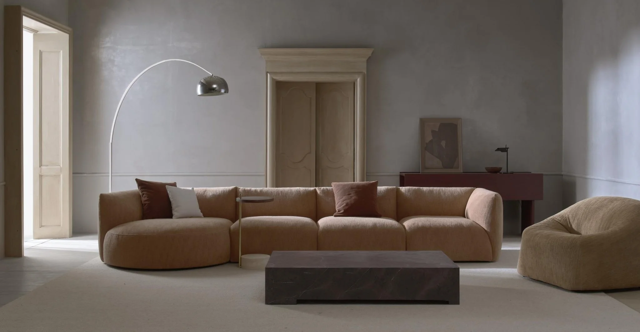 Slipper Modular Sofa - Sherpa Yak